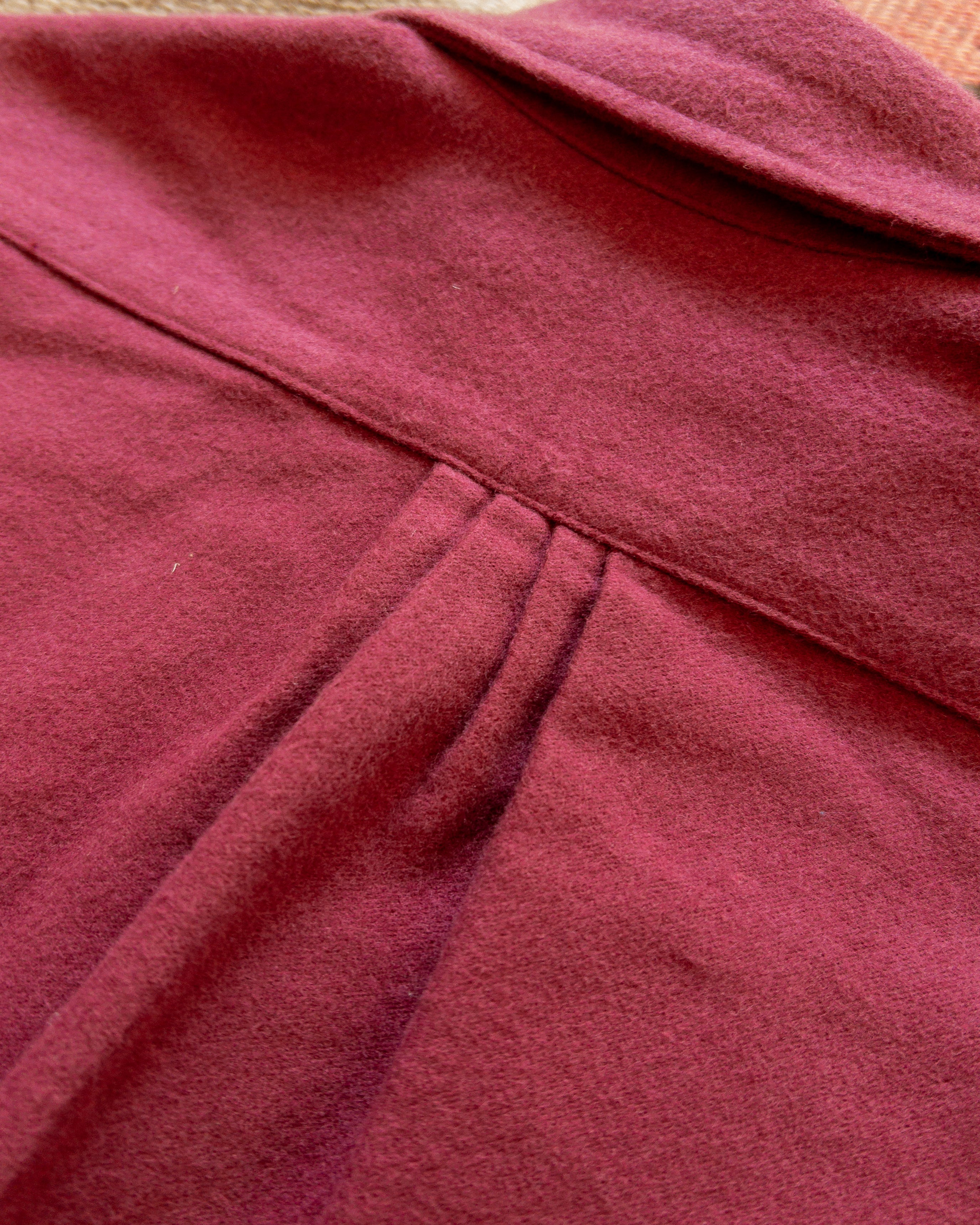 Moleskin Pearlsnap Shirt - Bordeaux - Image 4
