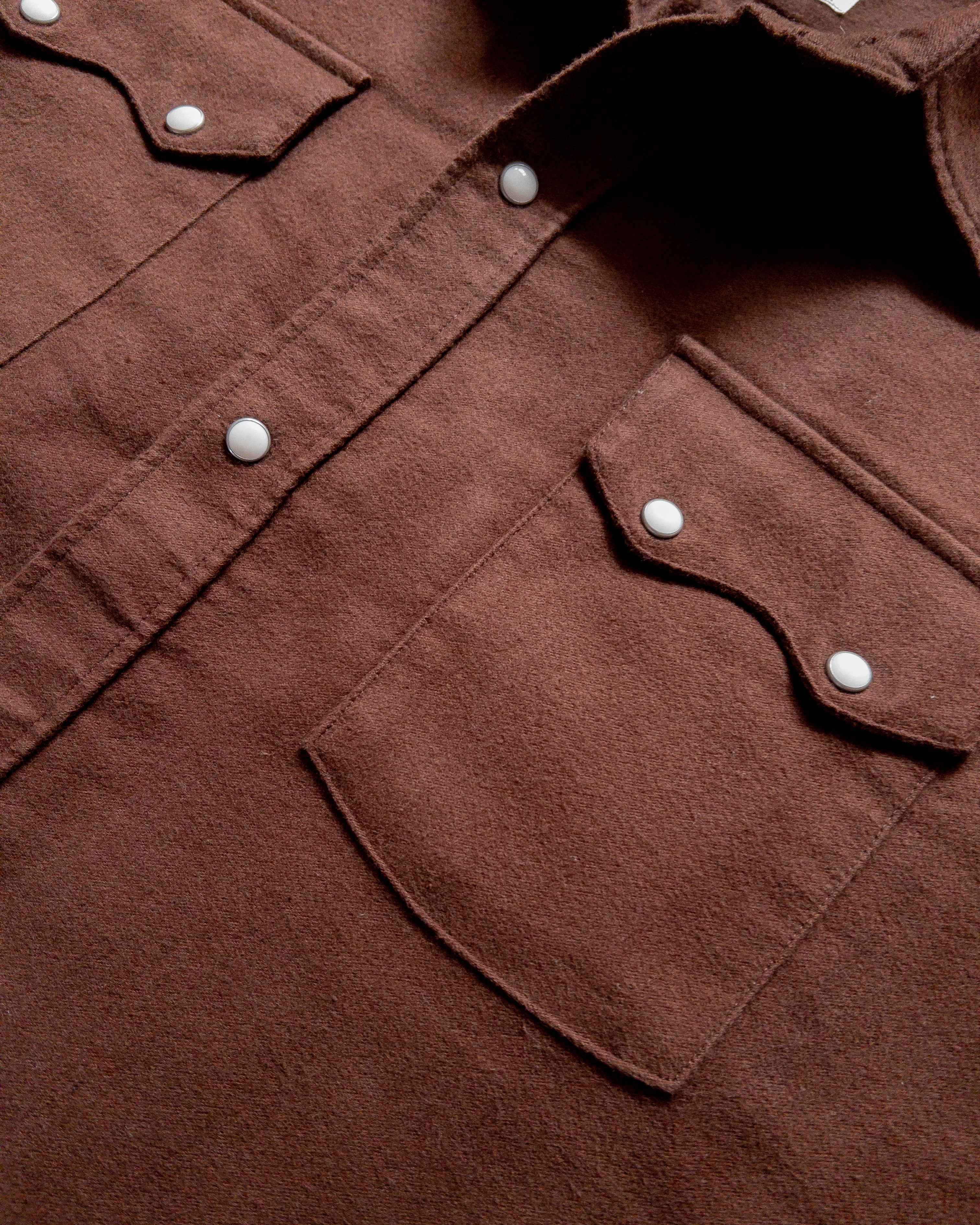 Moleskin Pearlsnap Shirt - Cocoa - Image 2