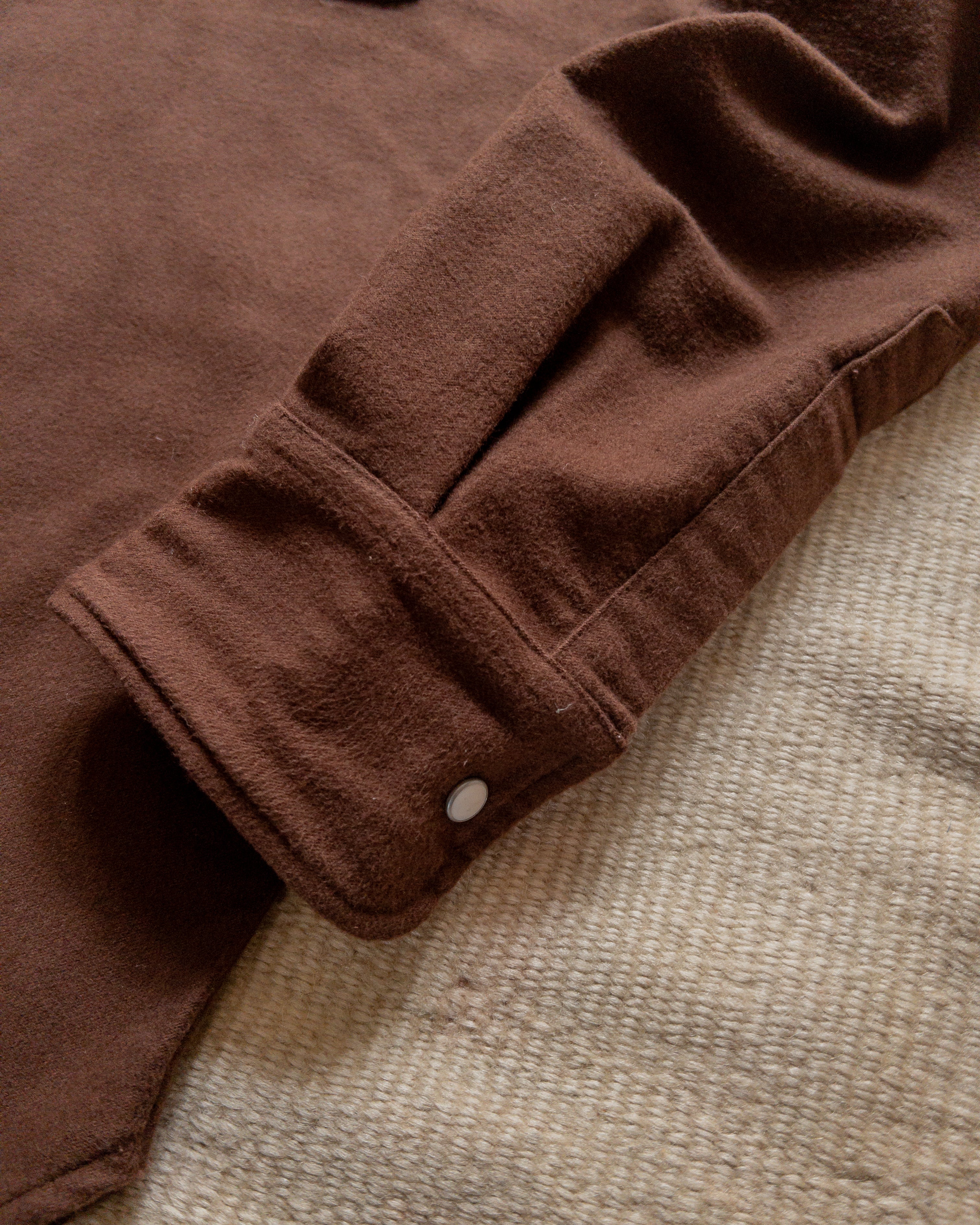 Moleskin Pearlsnap Shirt - Cocoa - Image 4