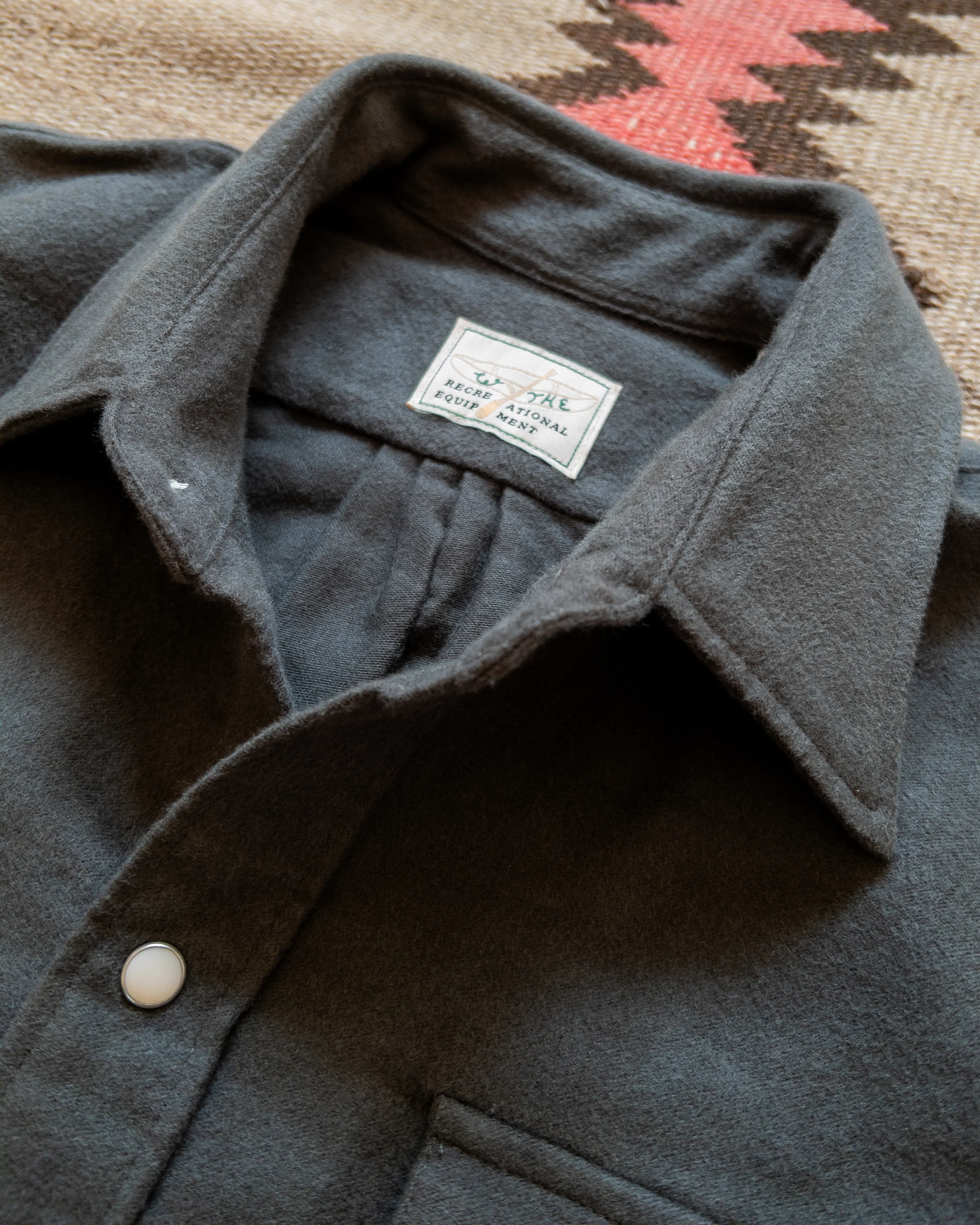Moleskin Pearlsnap Shirt - Graphite - Image 3
