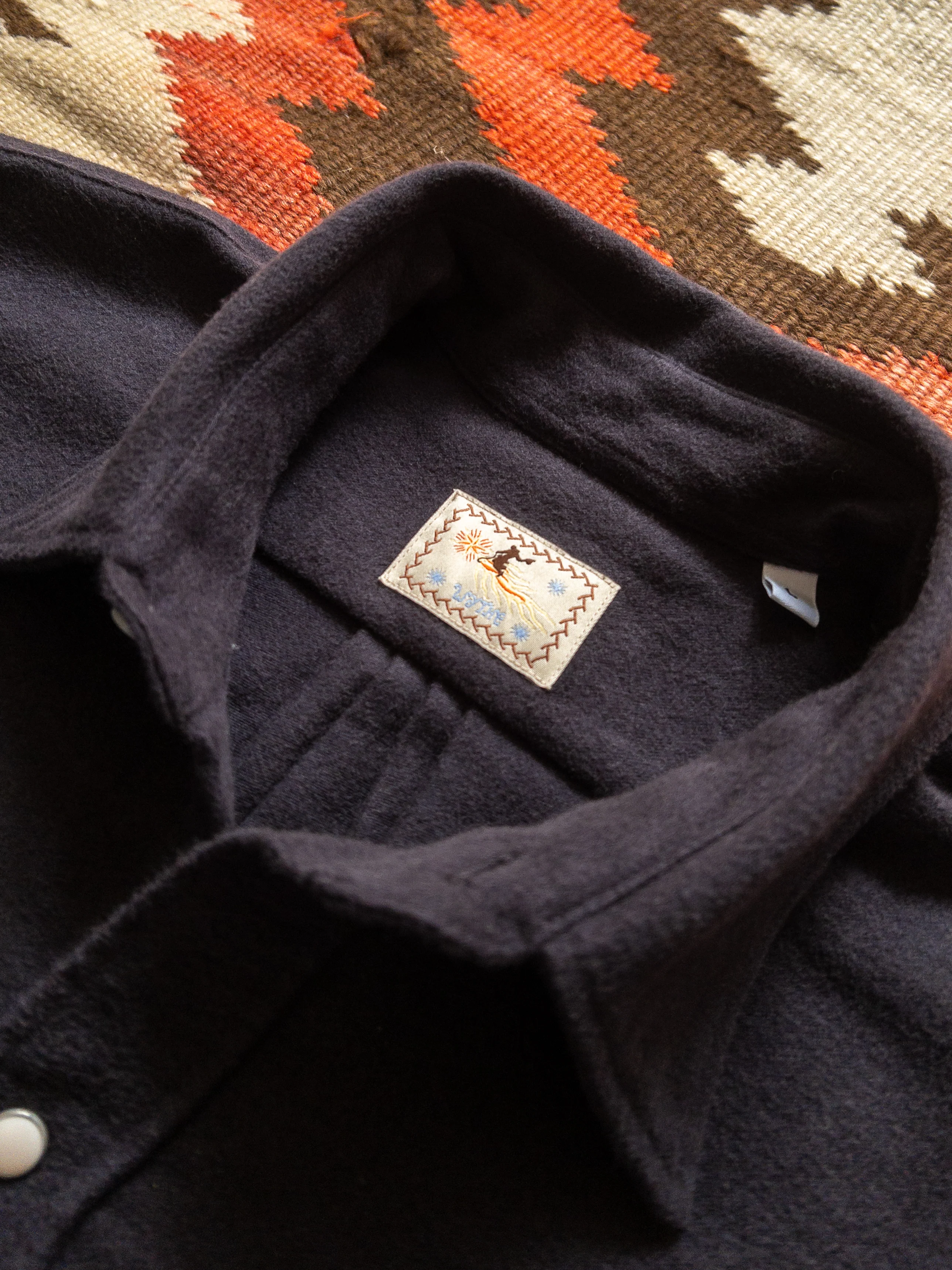 Moleskin Pearlsnap Shirt - Night Sky - Image 3