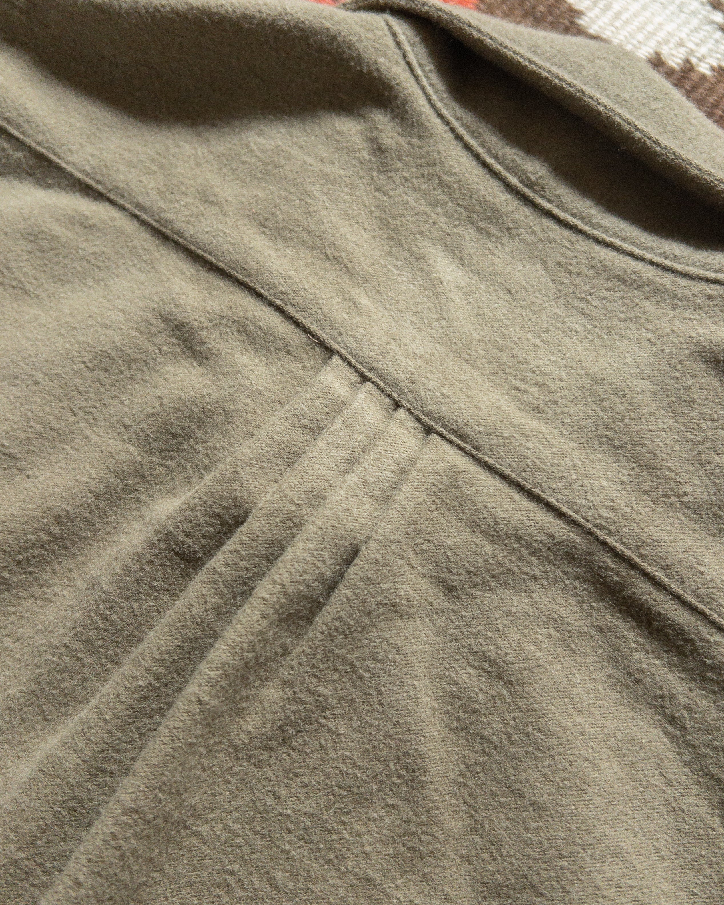 Moleskin Pearlsnap Shirt - Olive - Image 5