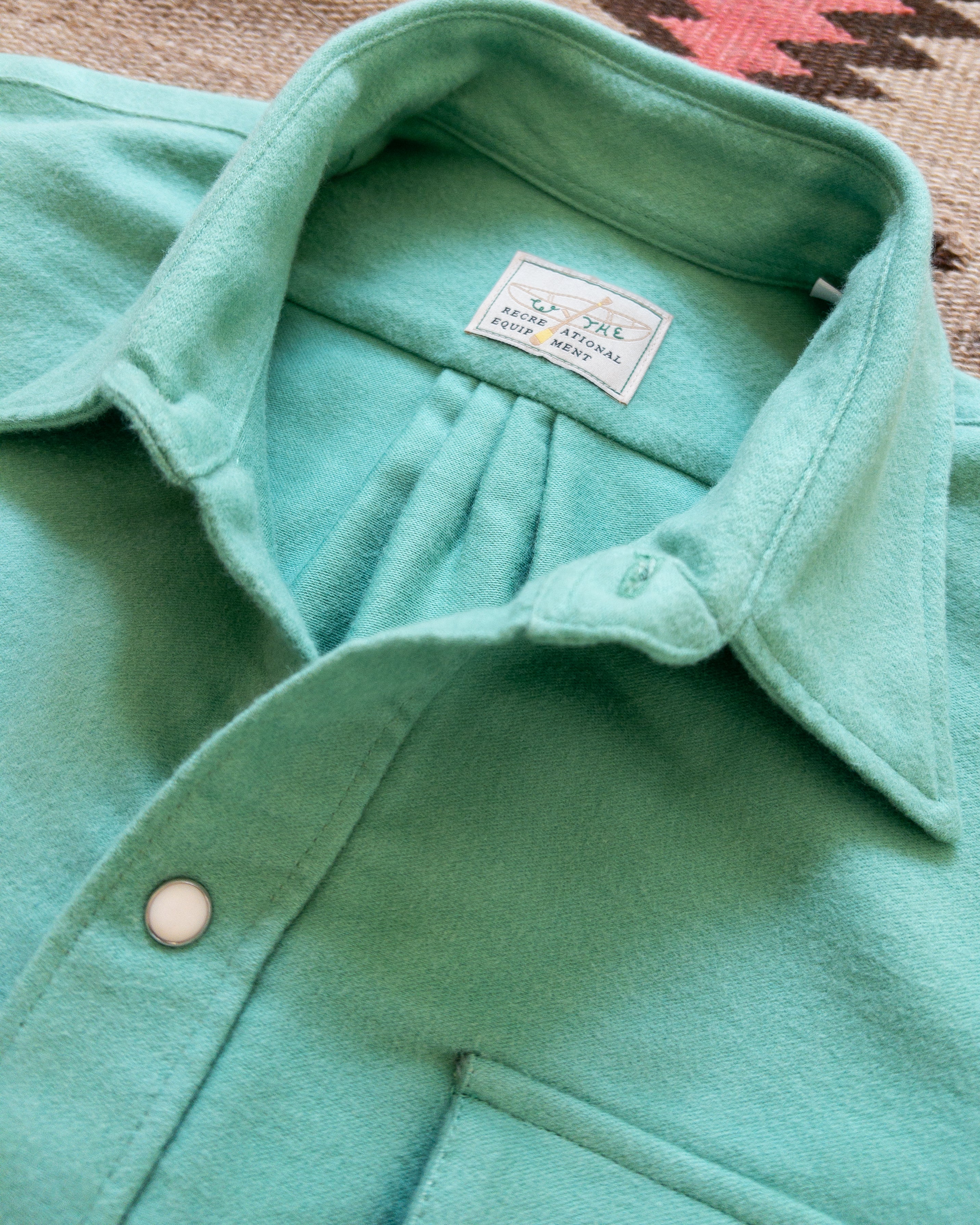 Moleskin Pearlsnap Shirt - Wintergreen - Image 3