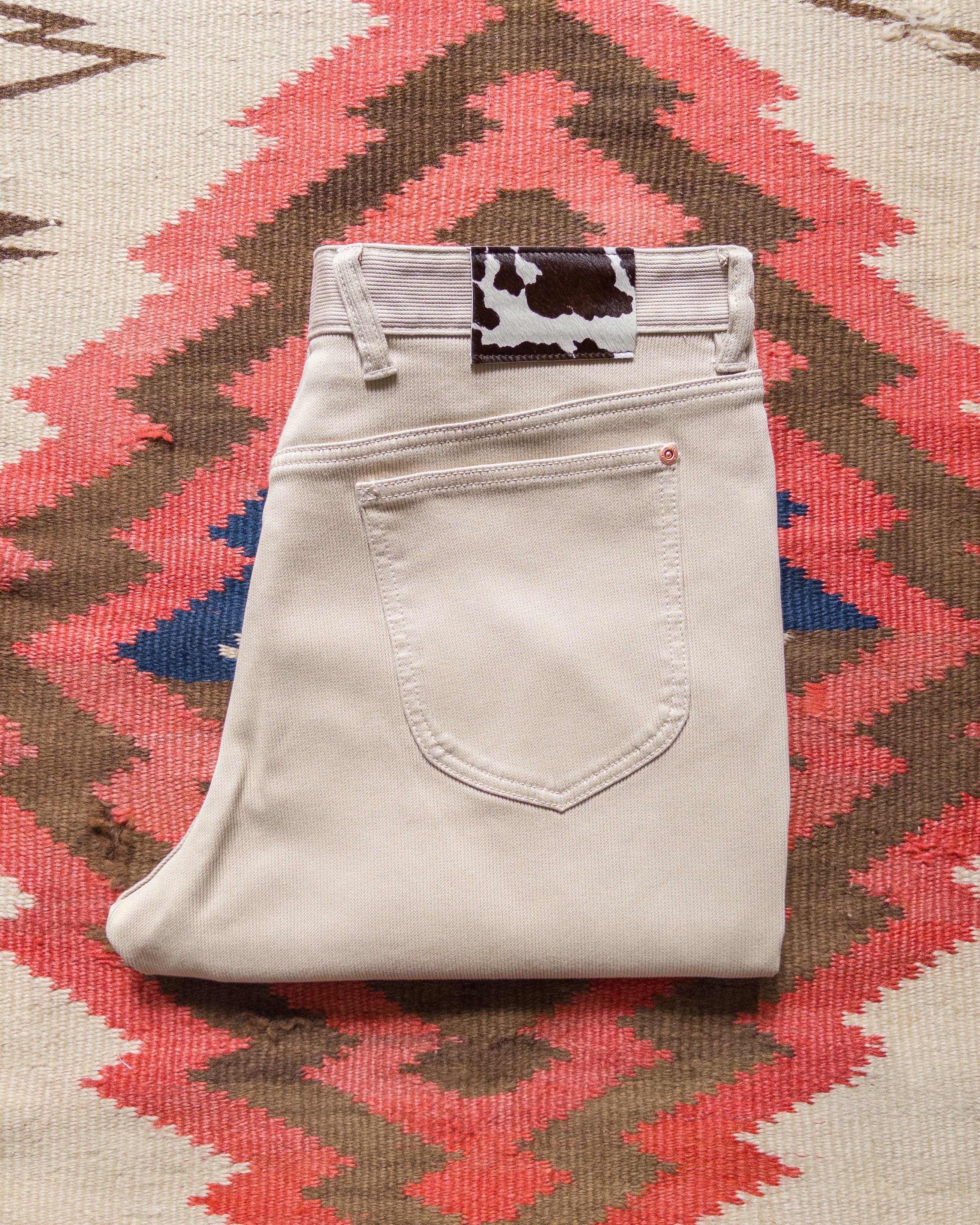Bedford Cord Five Pocket Pants - Off White - Image 2