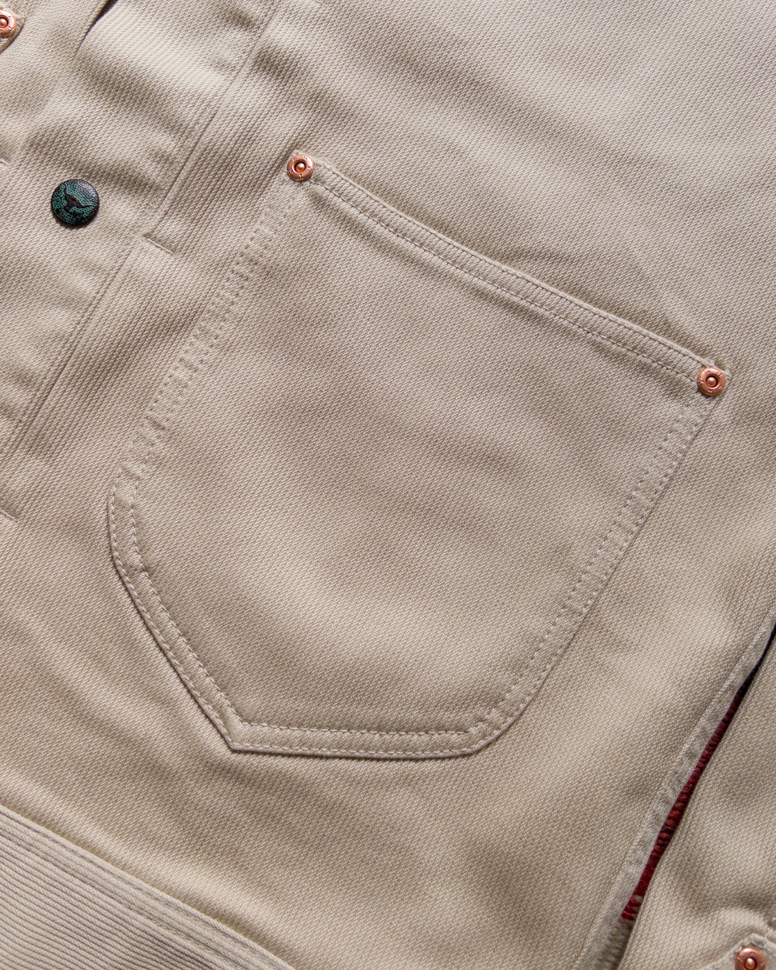 Bedford Cord Ranch Jacket - Off White - Image 3