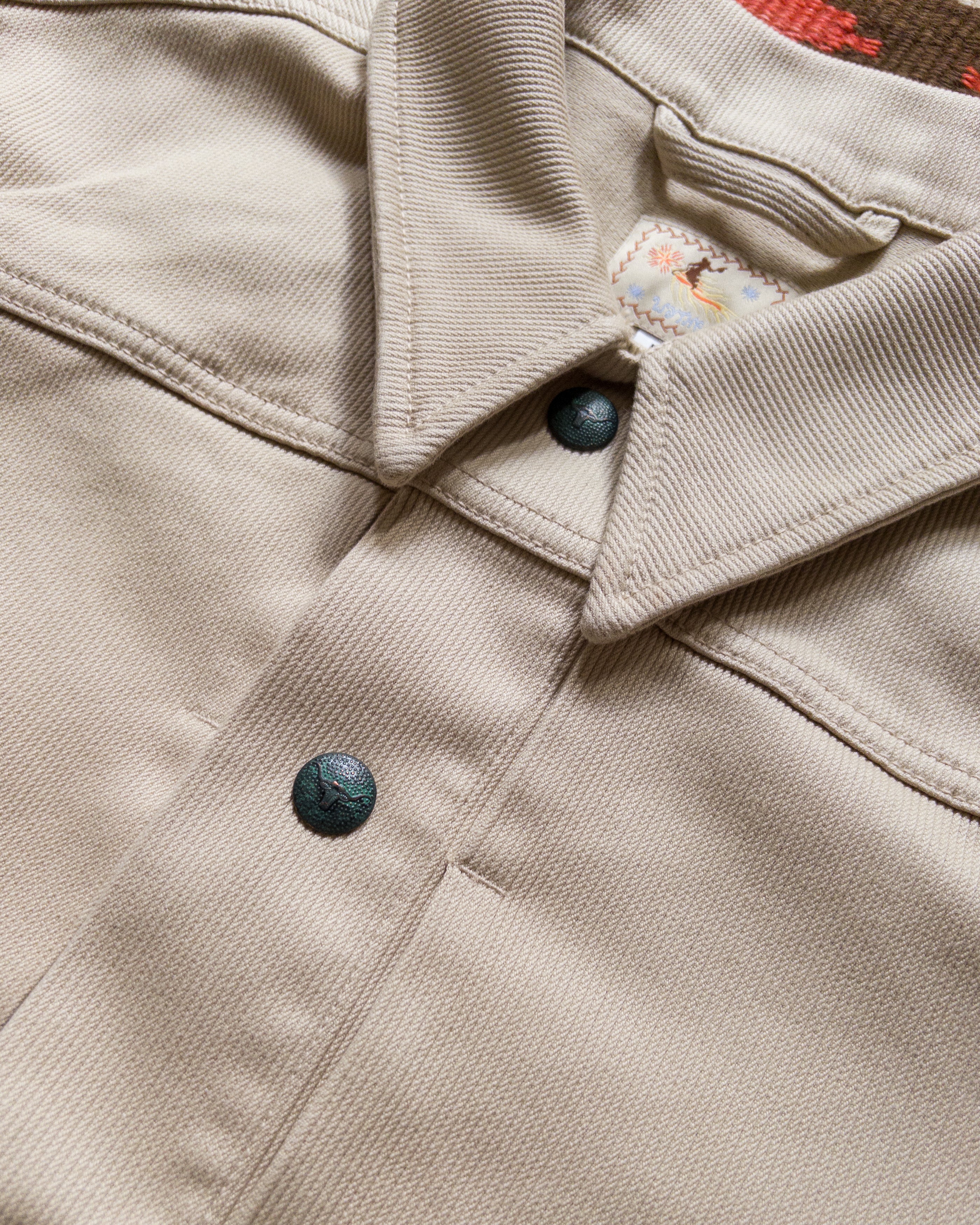 Bedford Cord Ranch Jacket - Off White - Image 6
