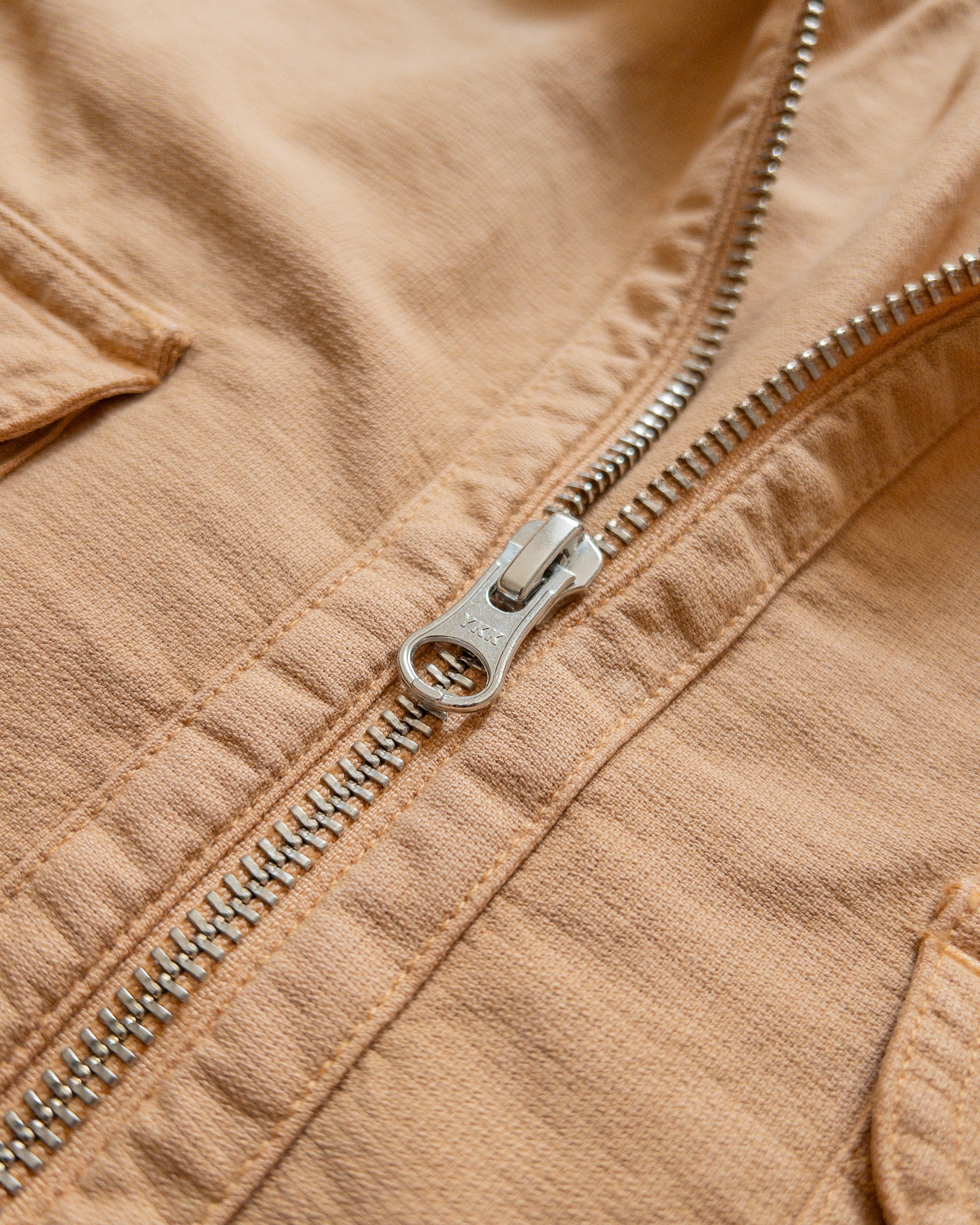 Aertex Half-Zip Shirt - Apricot - Image 4