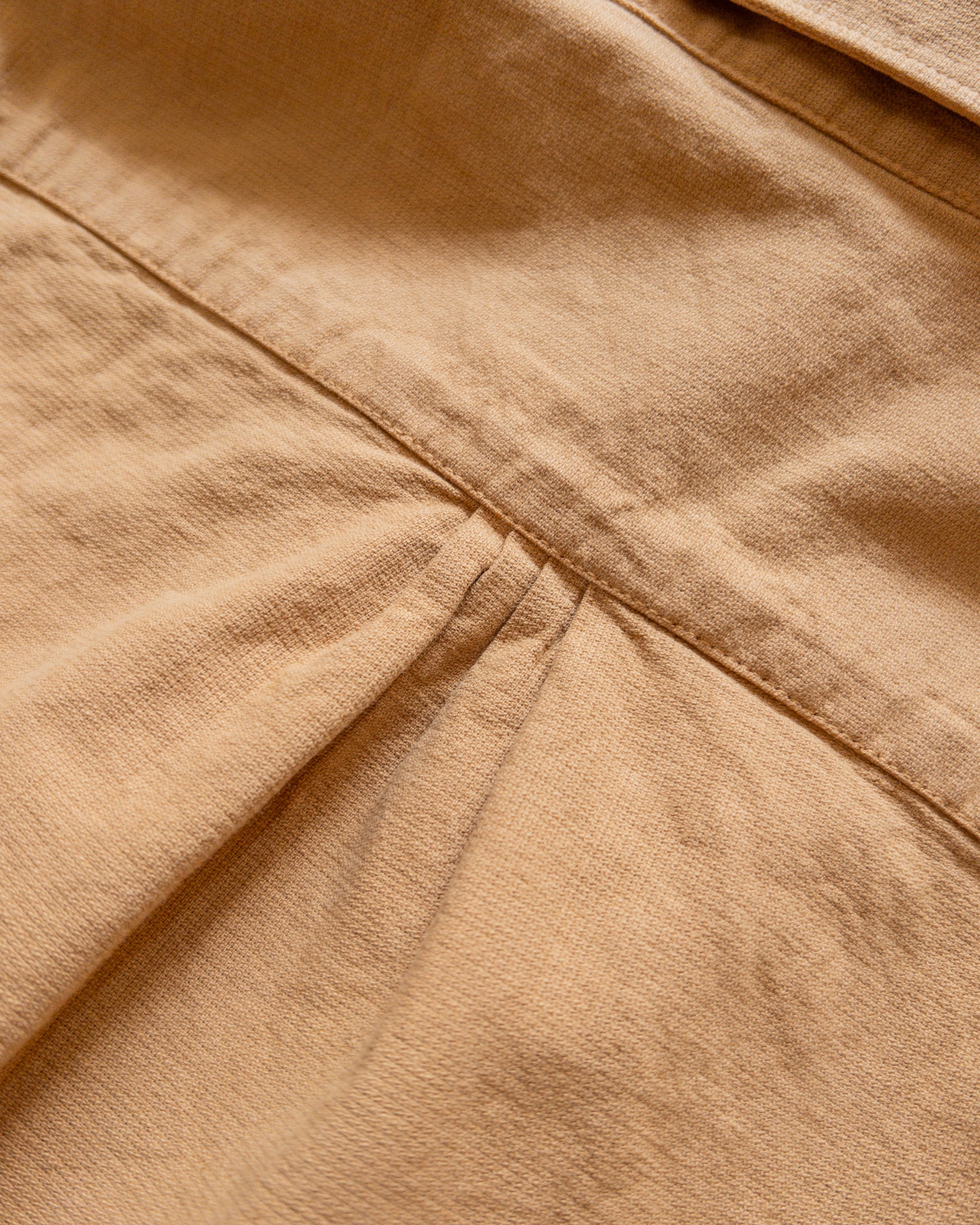 Aertex Half-Zip Shirt - Apricot - Image 6