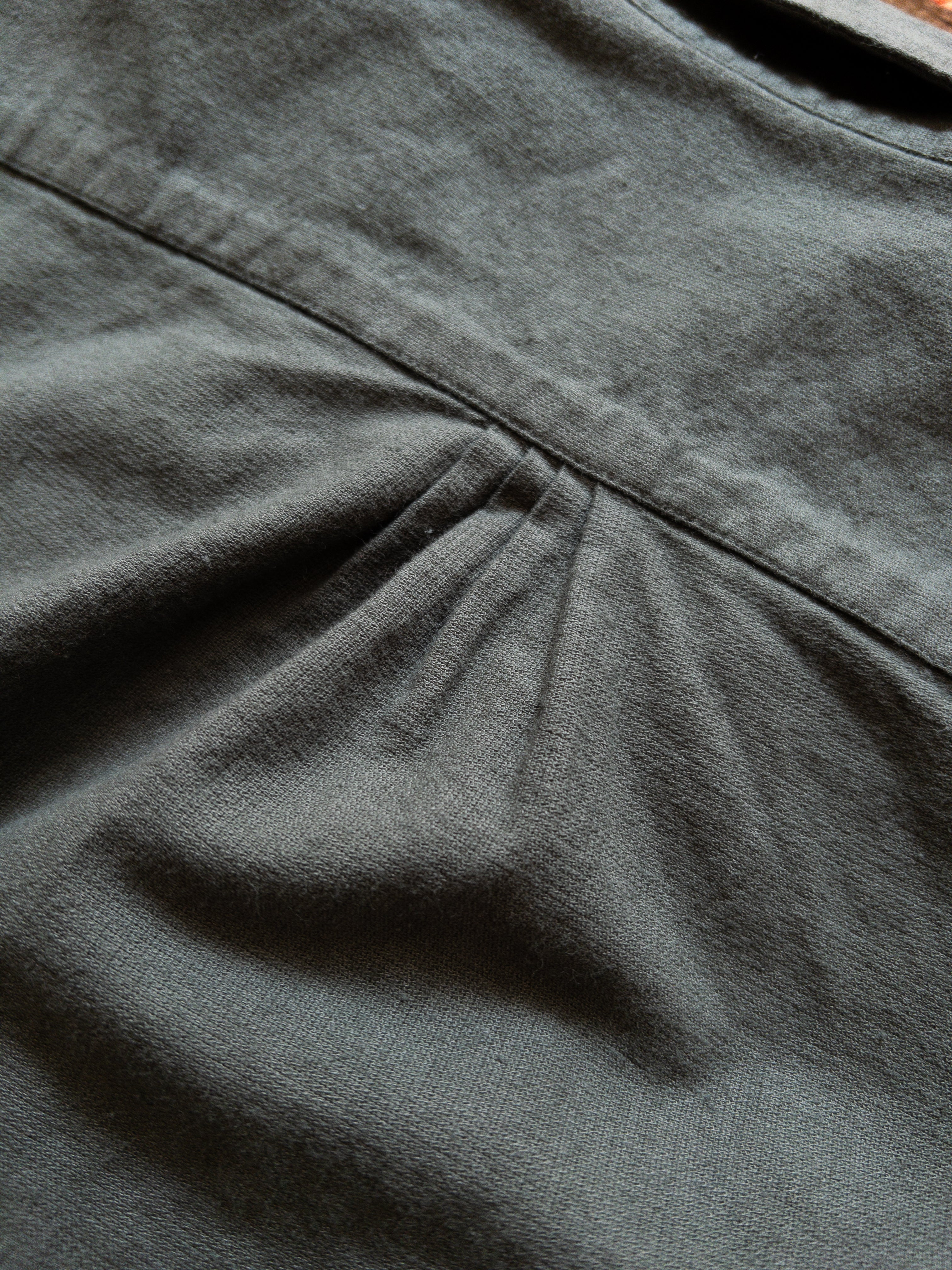 Aertex Half-Zip Shirt - Faded Black - Image 5