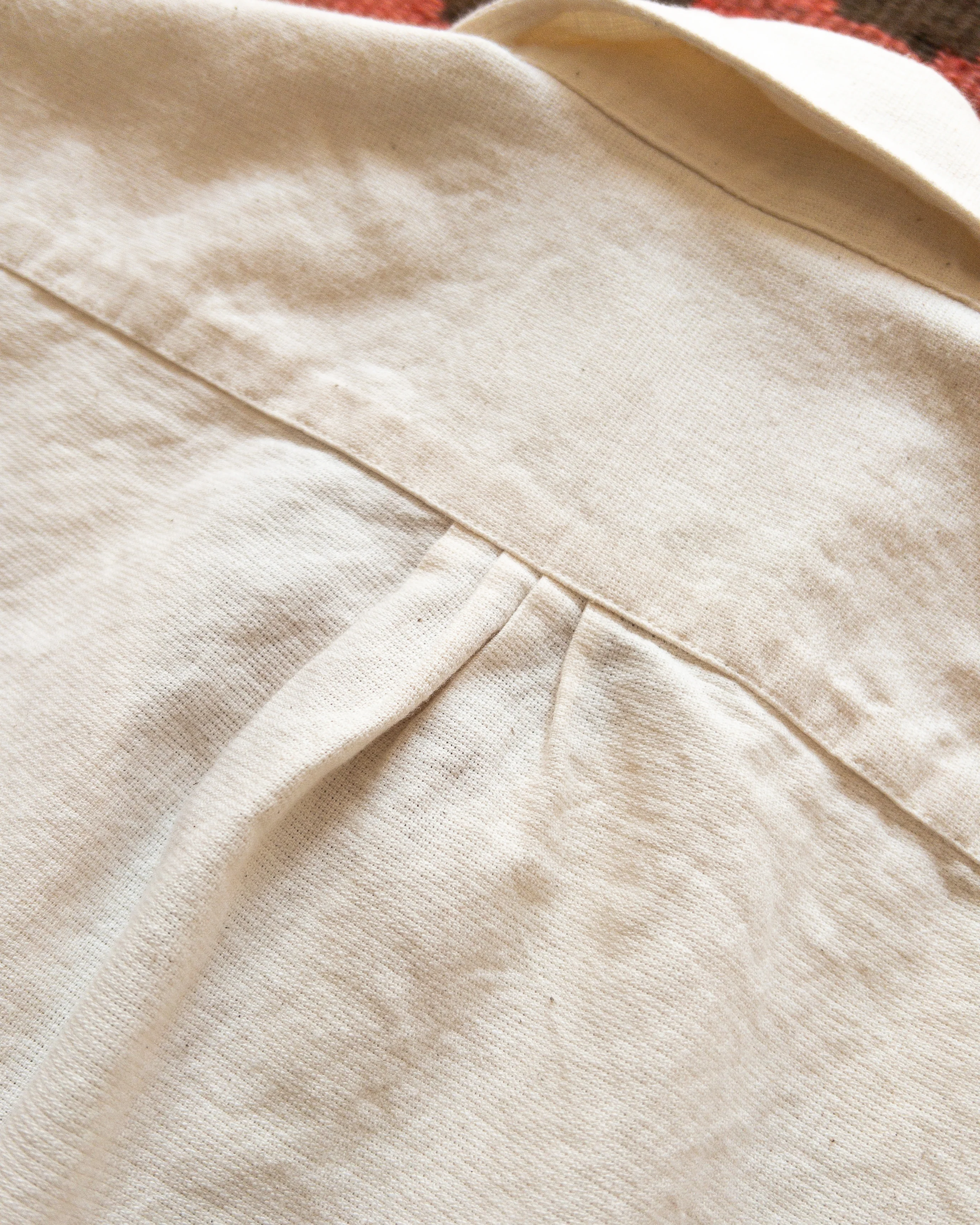 Aertex Half-Zip Shirt - Unbleached - Image 6