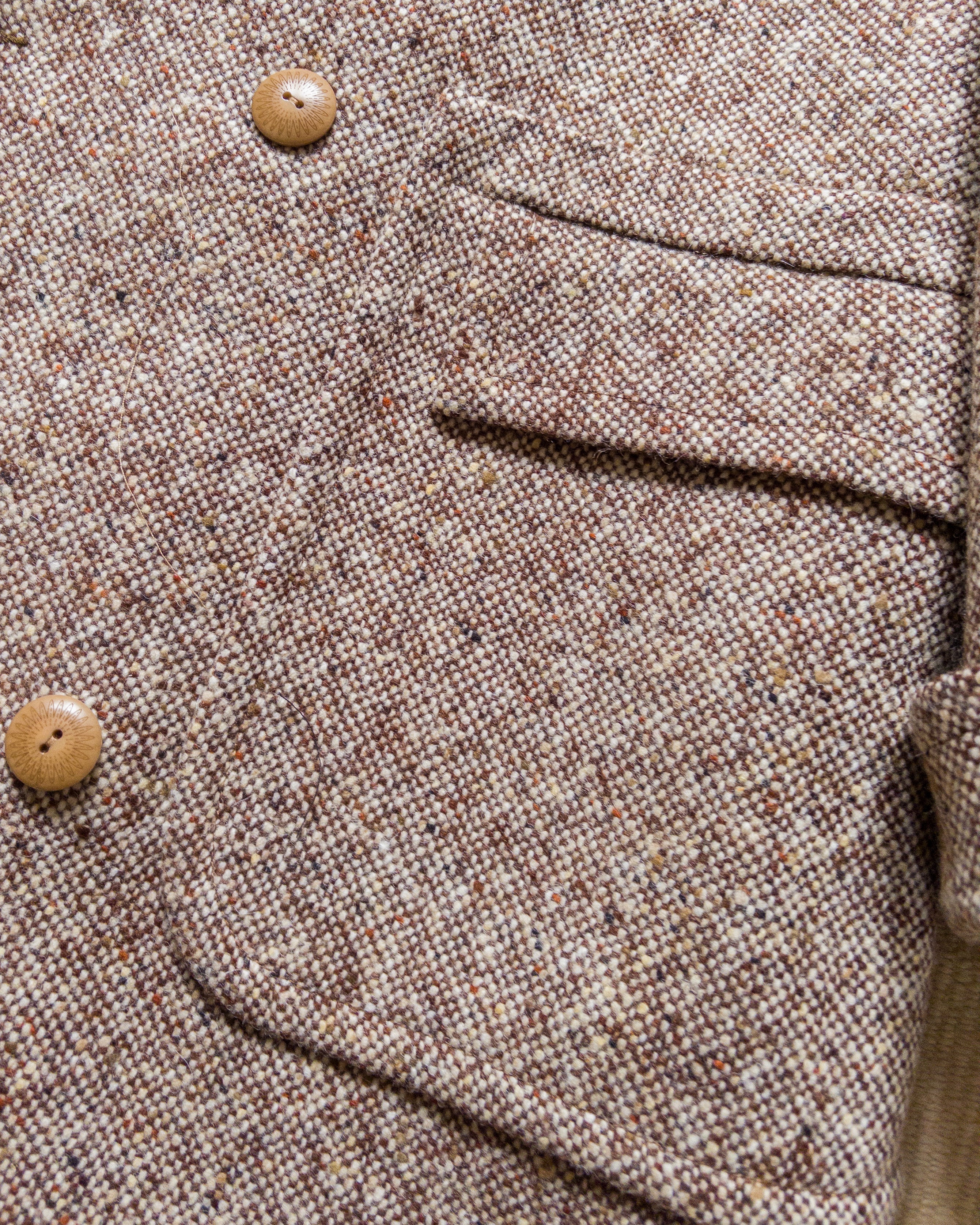 Polo Coat - Malted Barley Slub Donegal - Image 3