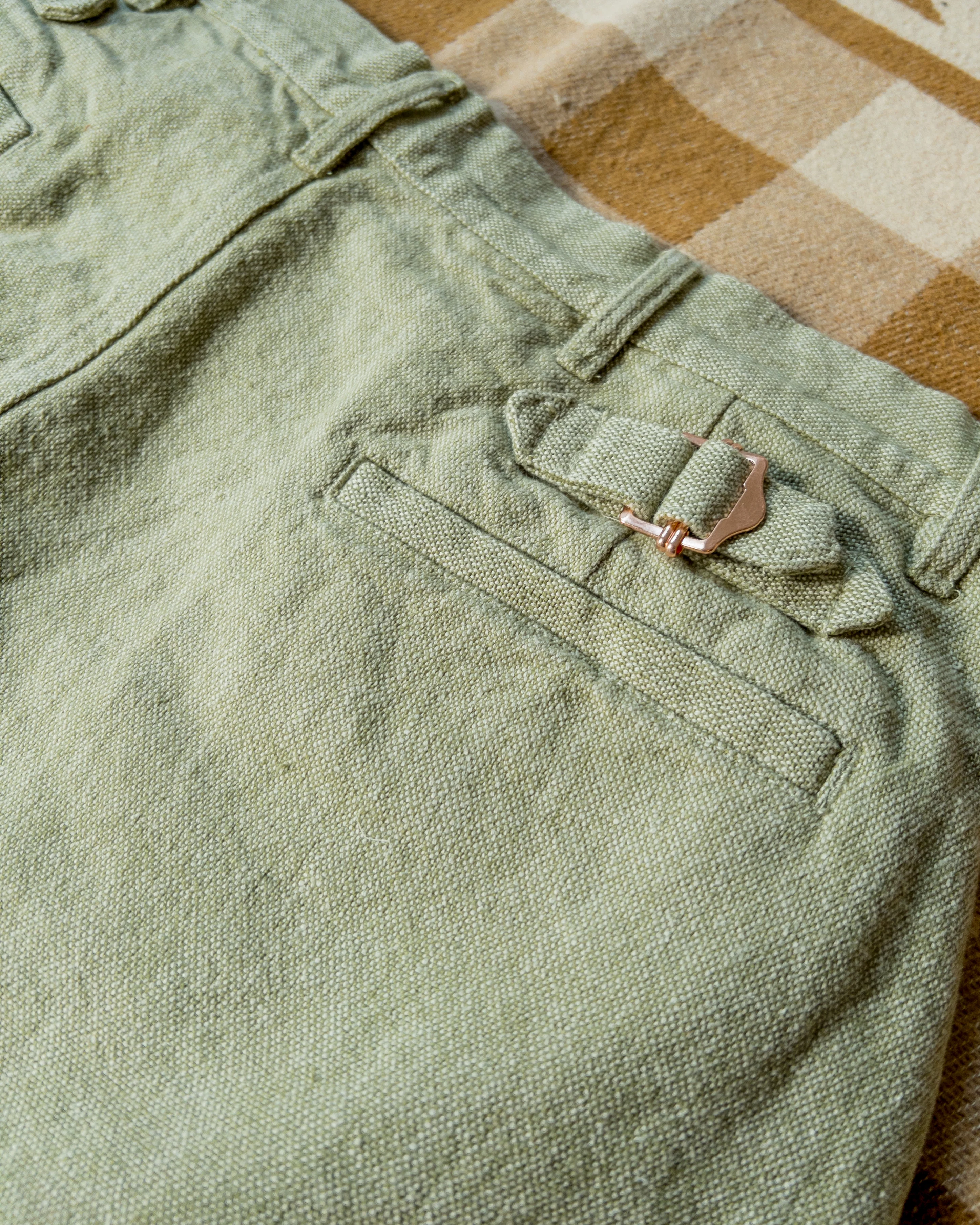 Rustic Plainweave Chino - Olive - Image 3