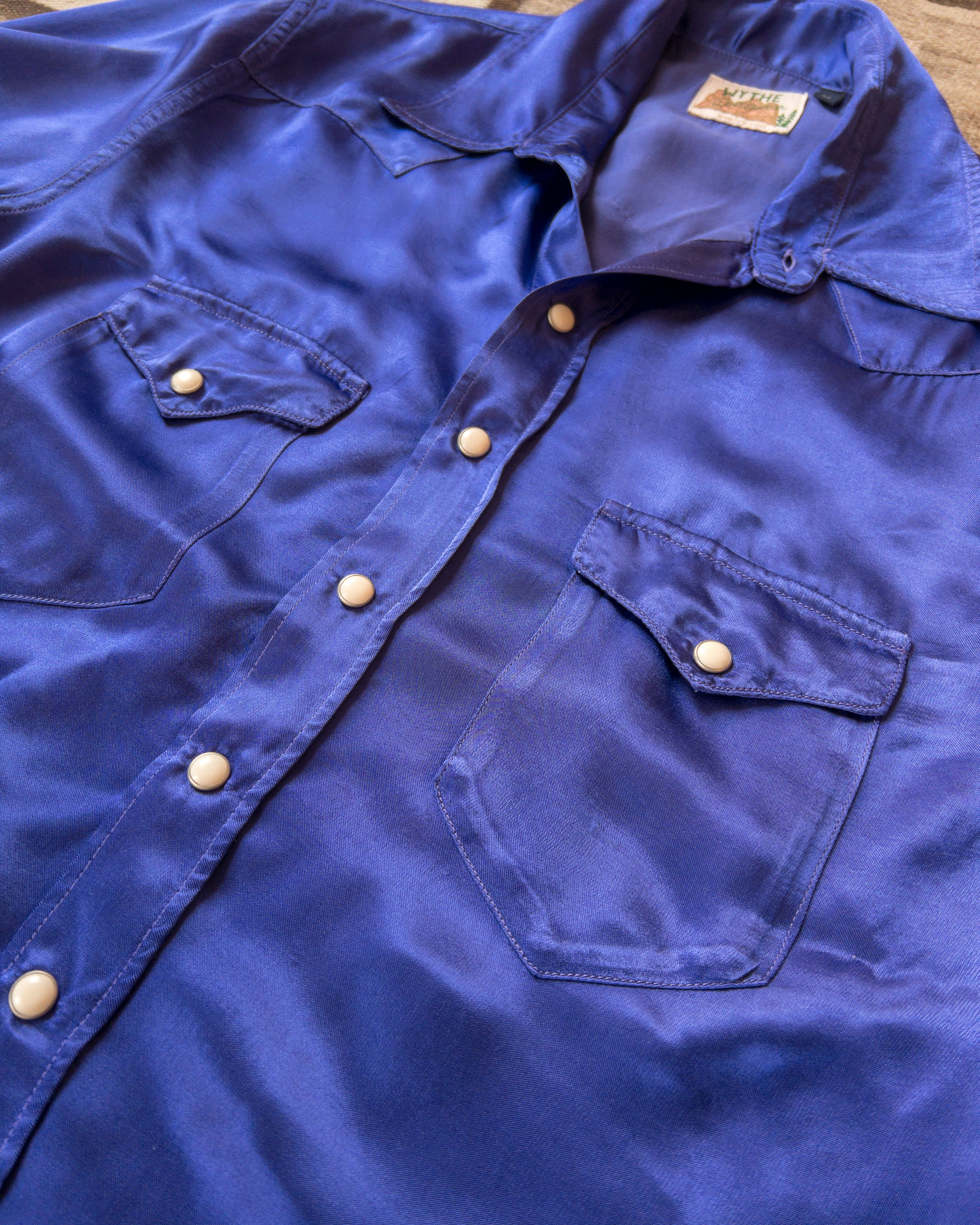 Satin Rodeo Shirt - Royal Purple - Image 2