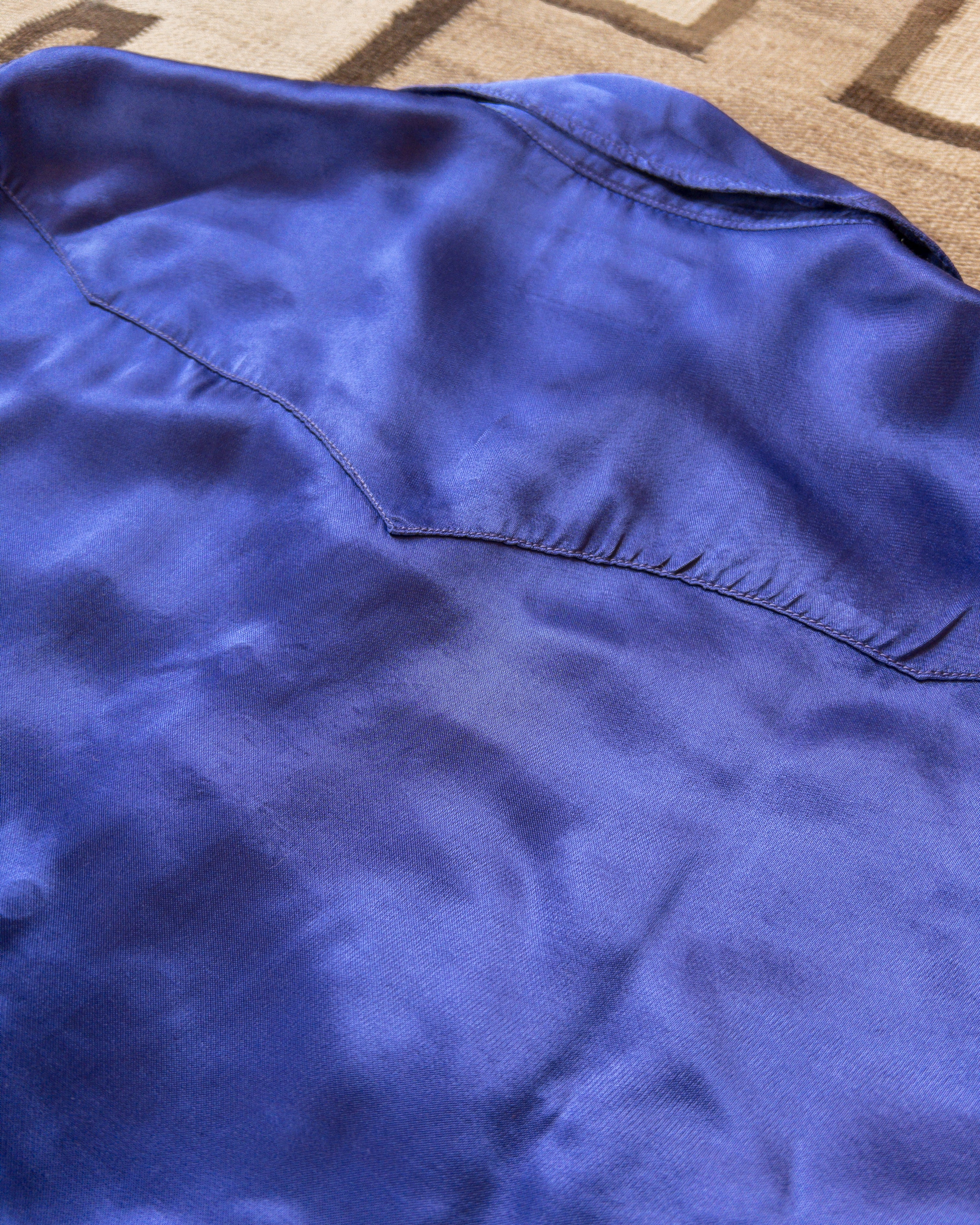 Satin Rodeo Shirt - Royal Purple - Image 4