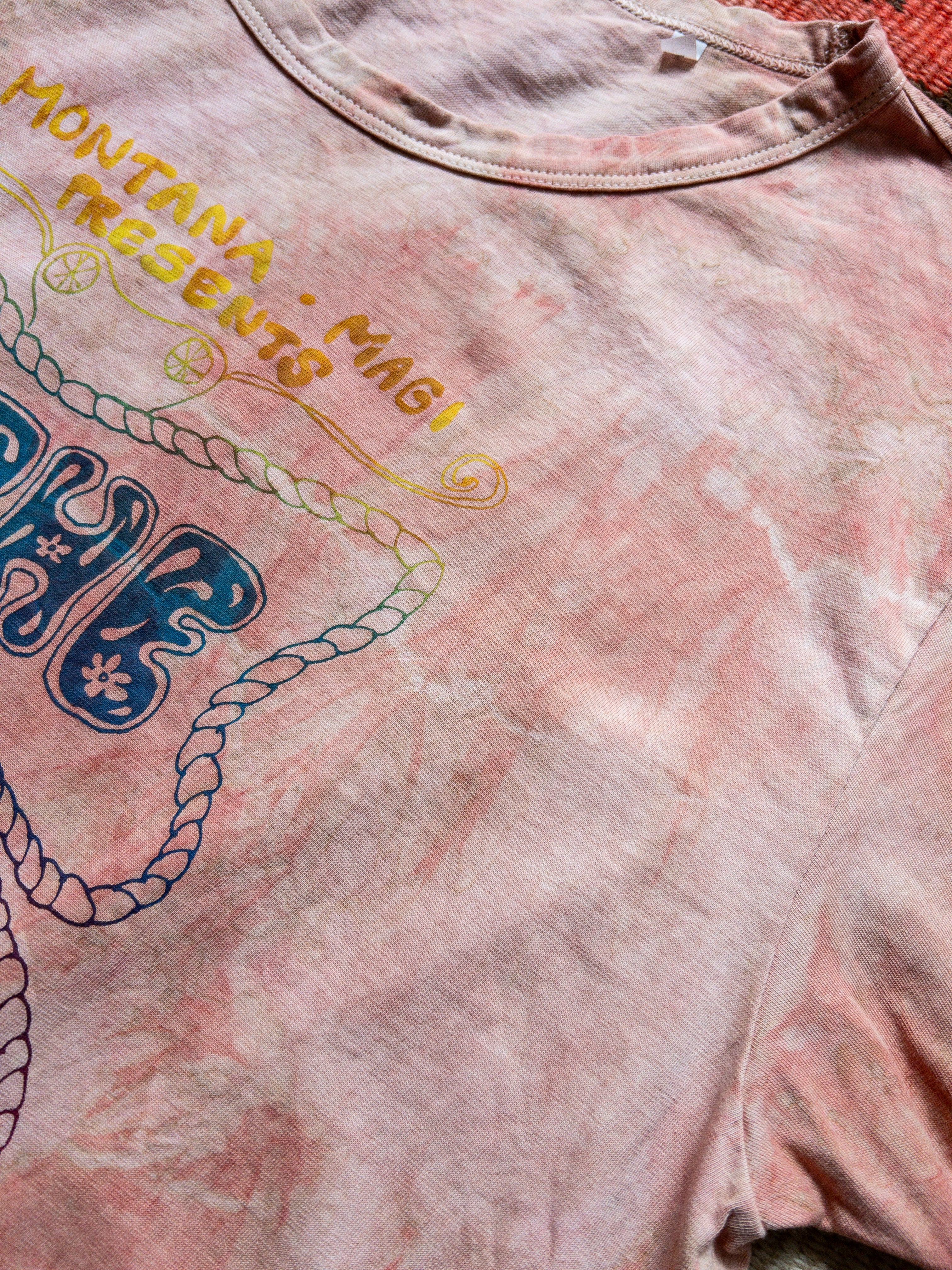 Shibori Tie-Dye Concert T-Shirt - Madder - Image 3