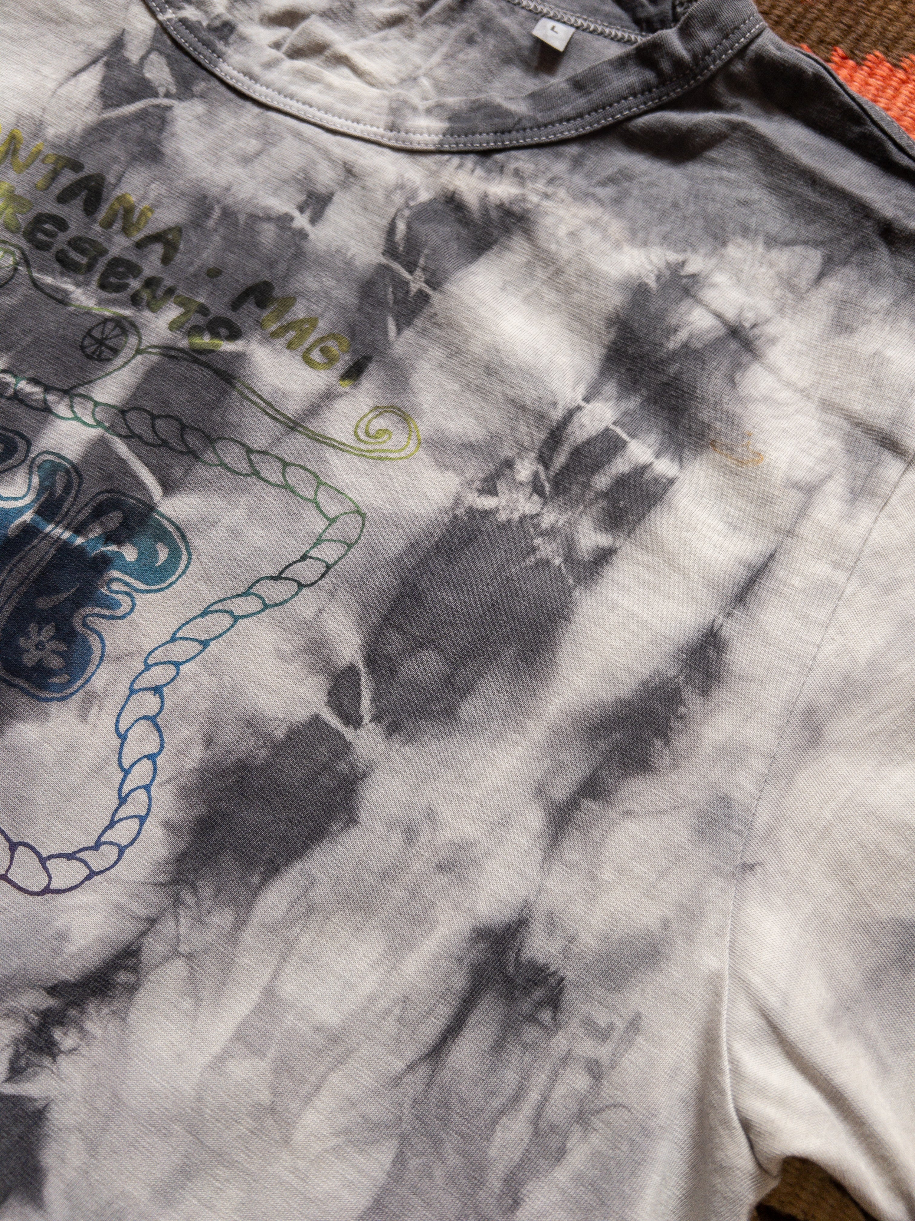 Shibori Tie-Dye Concert T-Shirt - Taro - Image 3