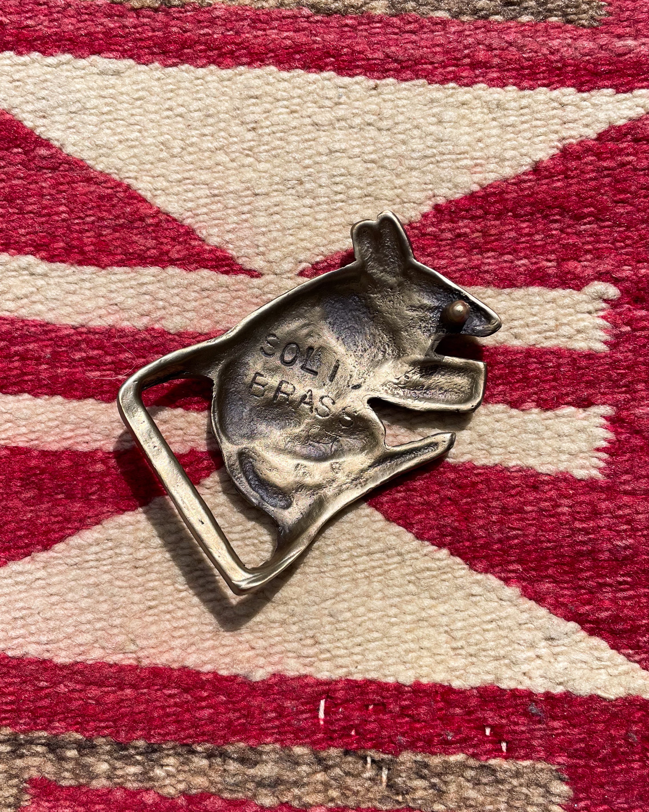 Solid Brass Armadillo Buckle - Image 5