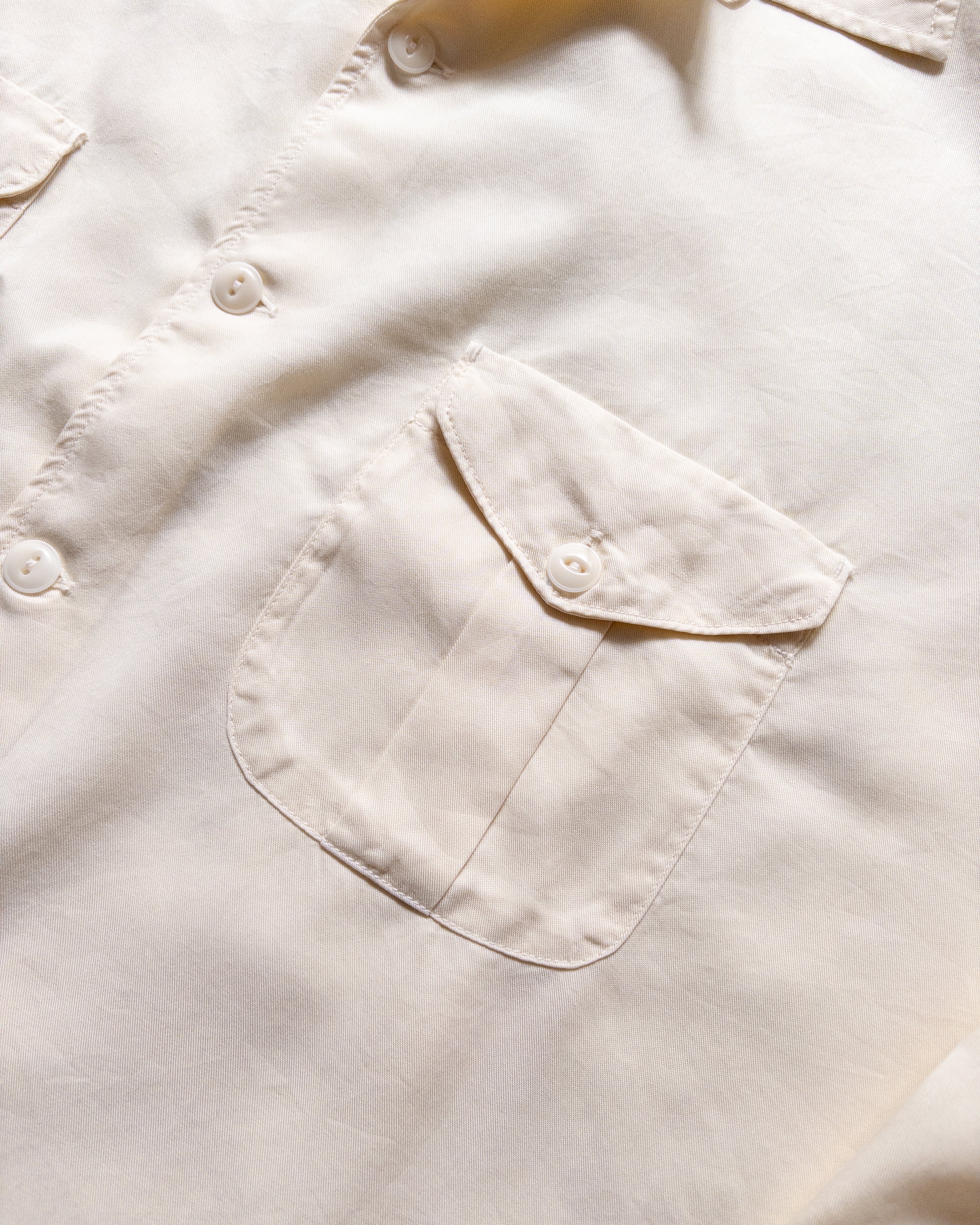 Tencel Gabardine Patio Shirt - Buttermilk - Image 2