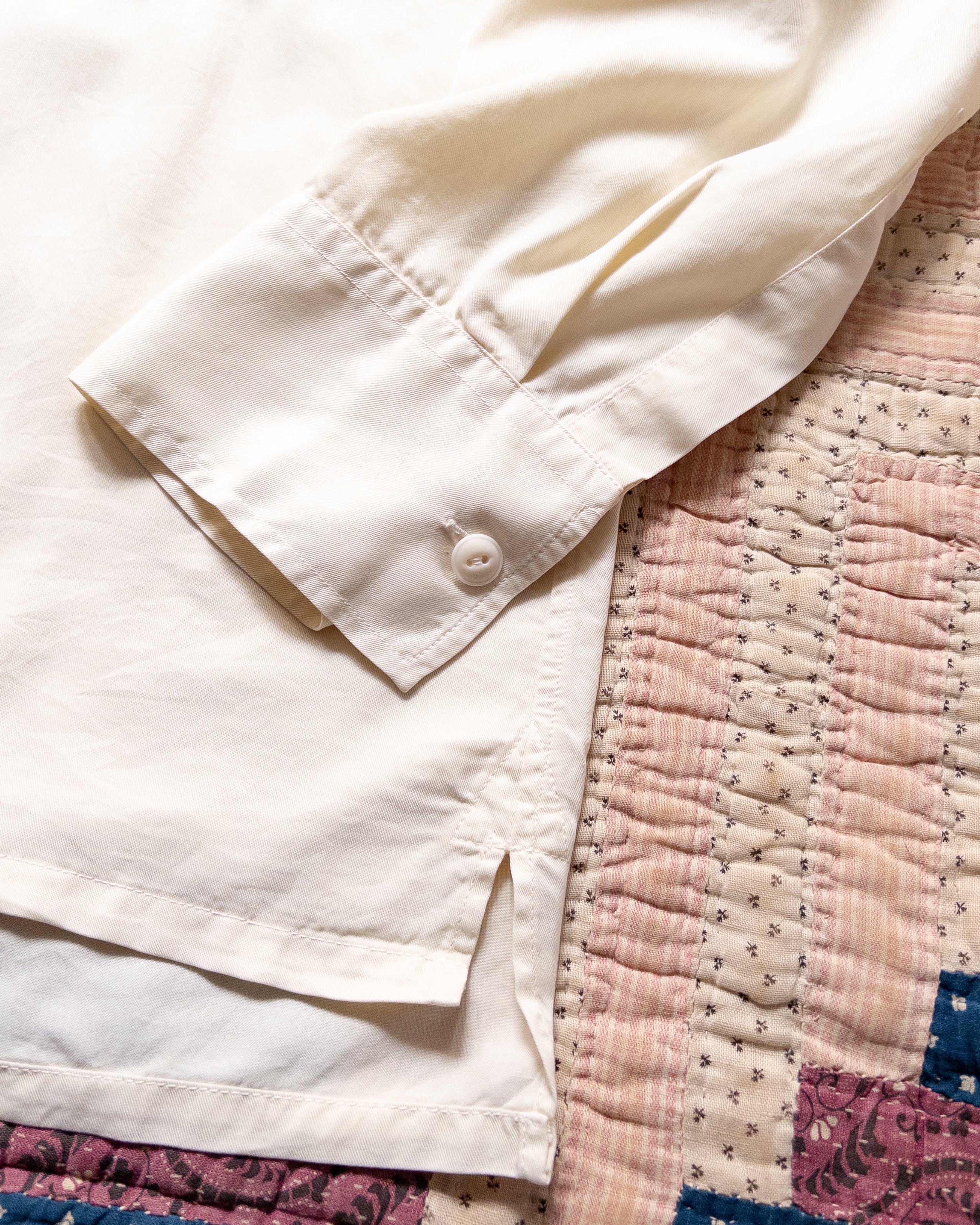 Tencel Gabardine Patio Shirt - Buttermilk - Image 4