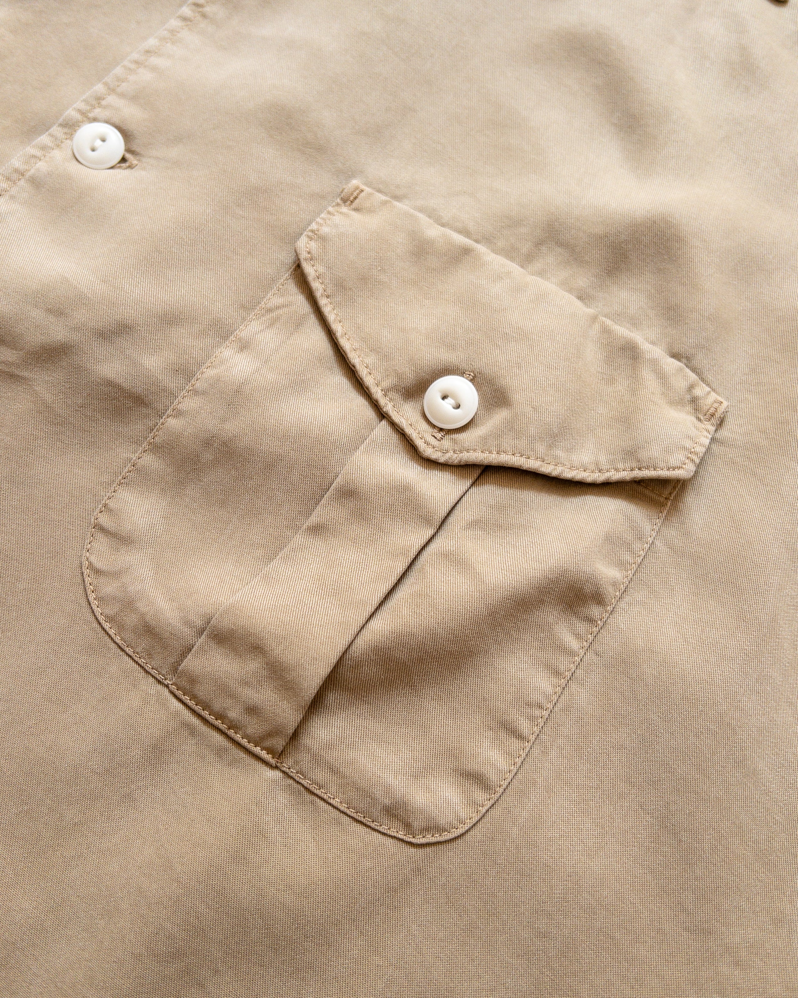 Tencel Gabardine Patio Shirt - Camp Khaki - Image 2