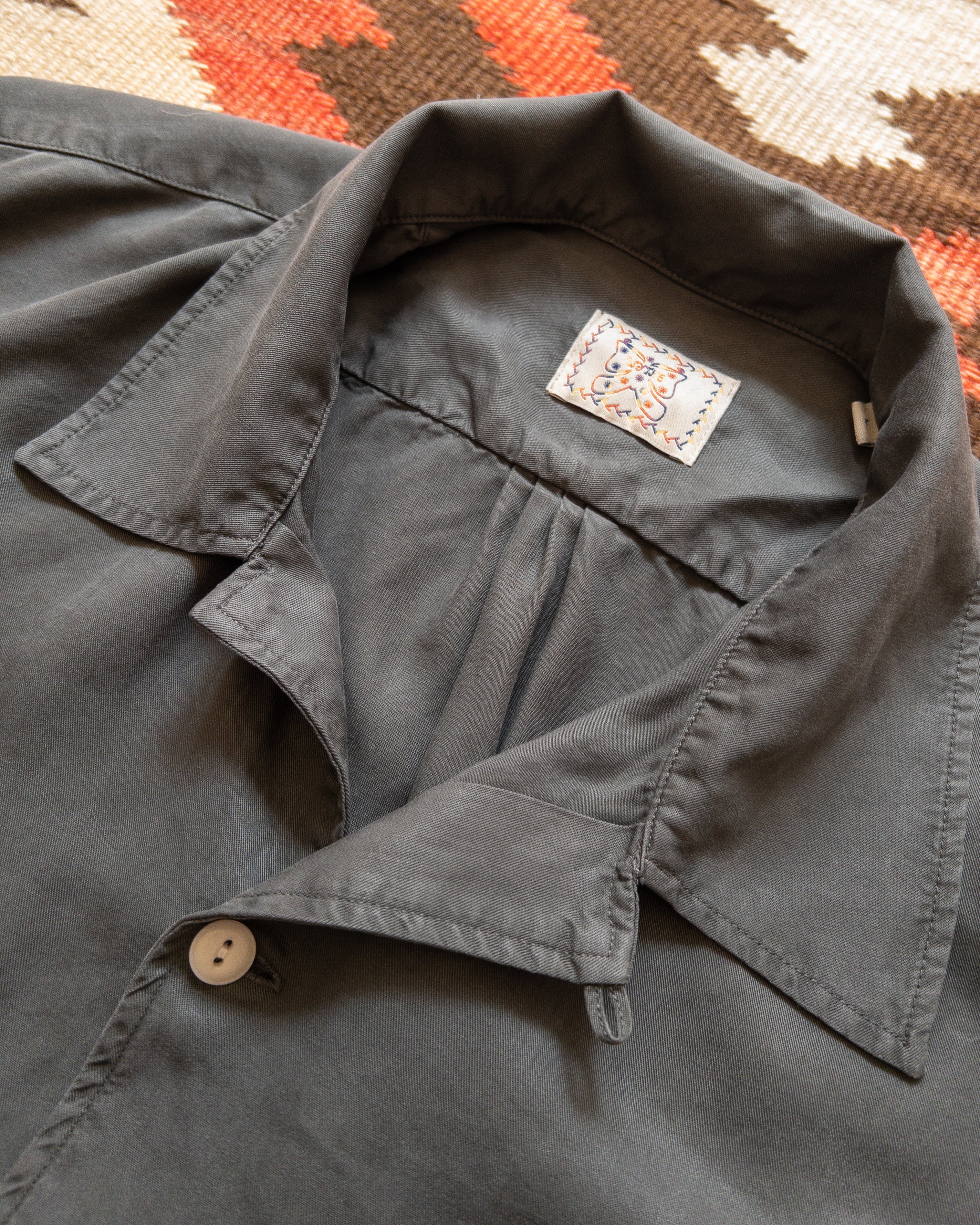 Tencel Gabardine Patio Shirt - Faded Black - Image 3