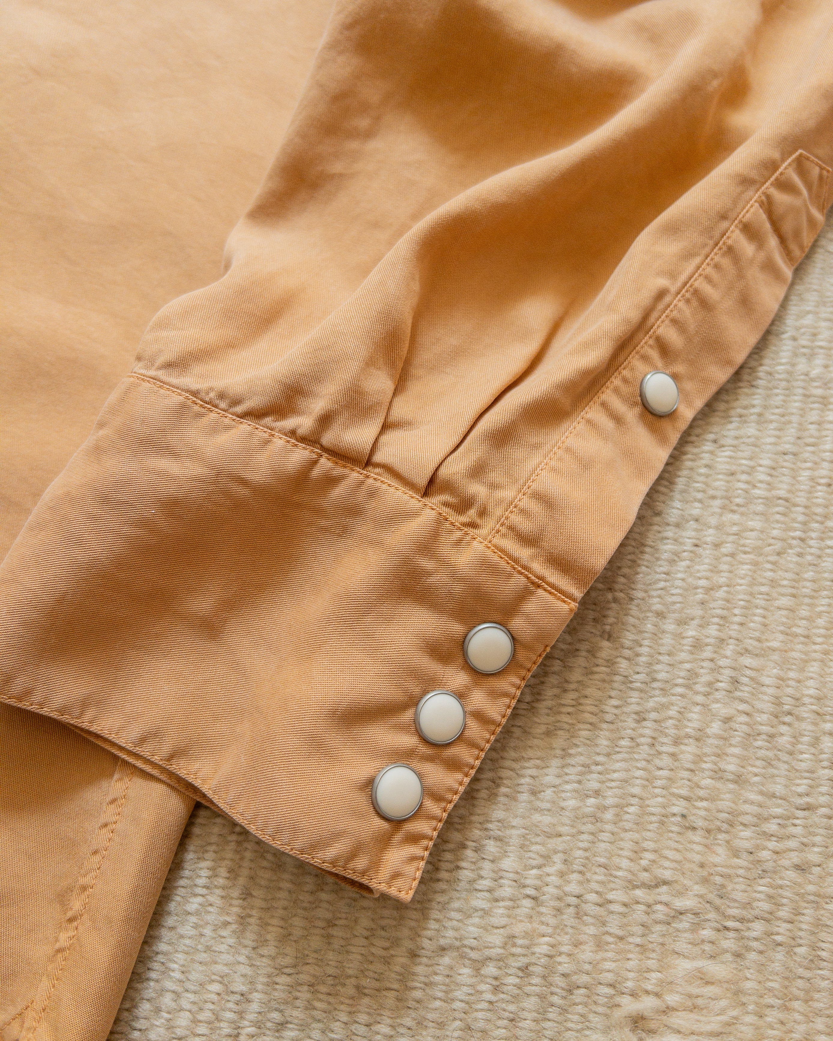 Tencel Gabardine Pearlsnap Shirt - Apricot - Image 2