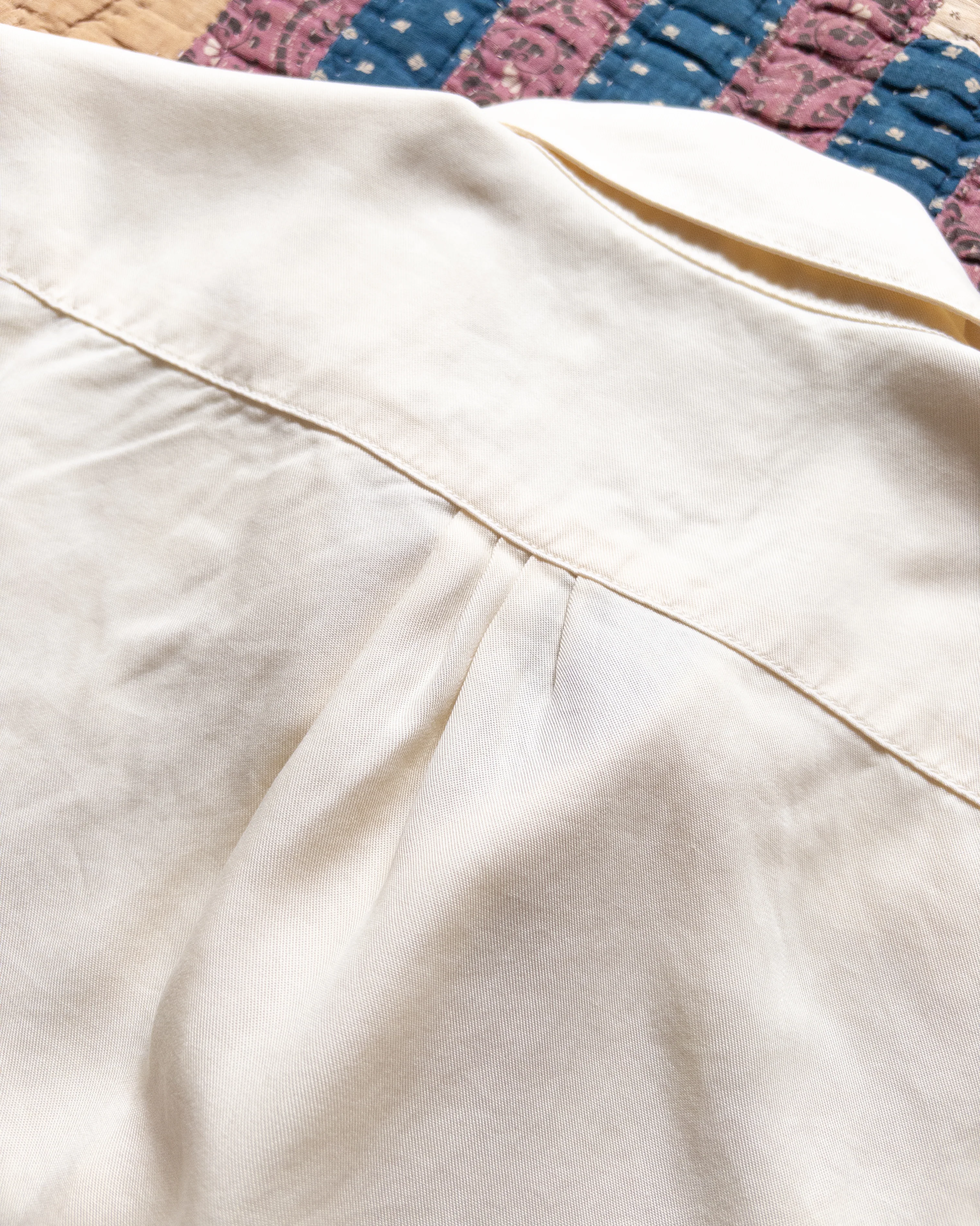 Tencel Gabardine Pearlsnap Shirt - Buttermilk - Image 4