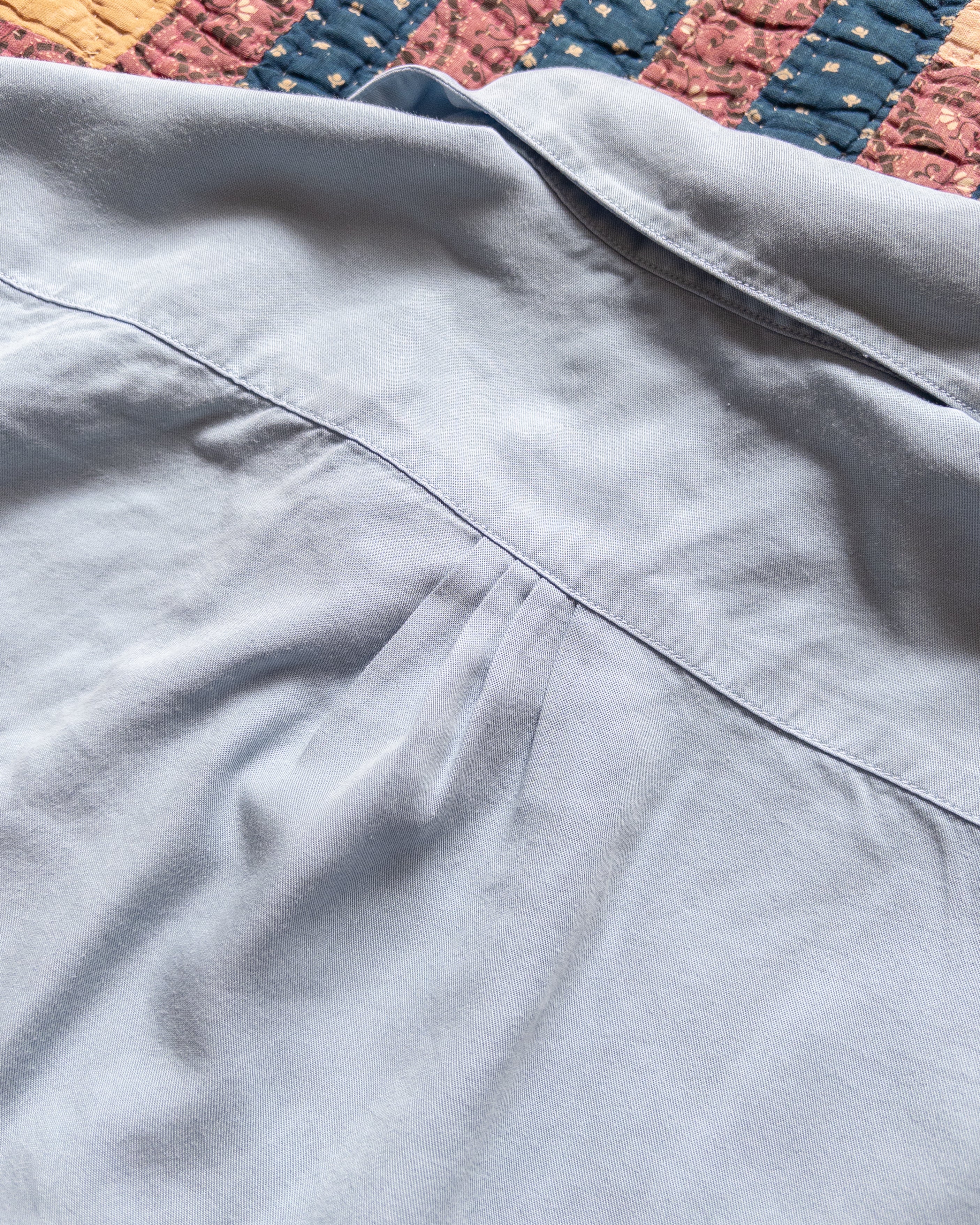Tencel Gabardine Pearlsnap Shirt - Faded Bench Blue - Image 4