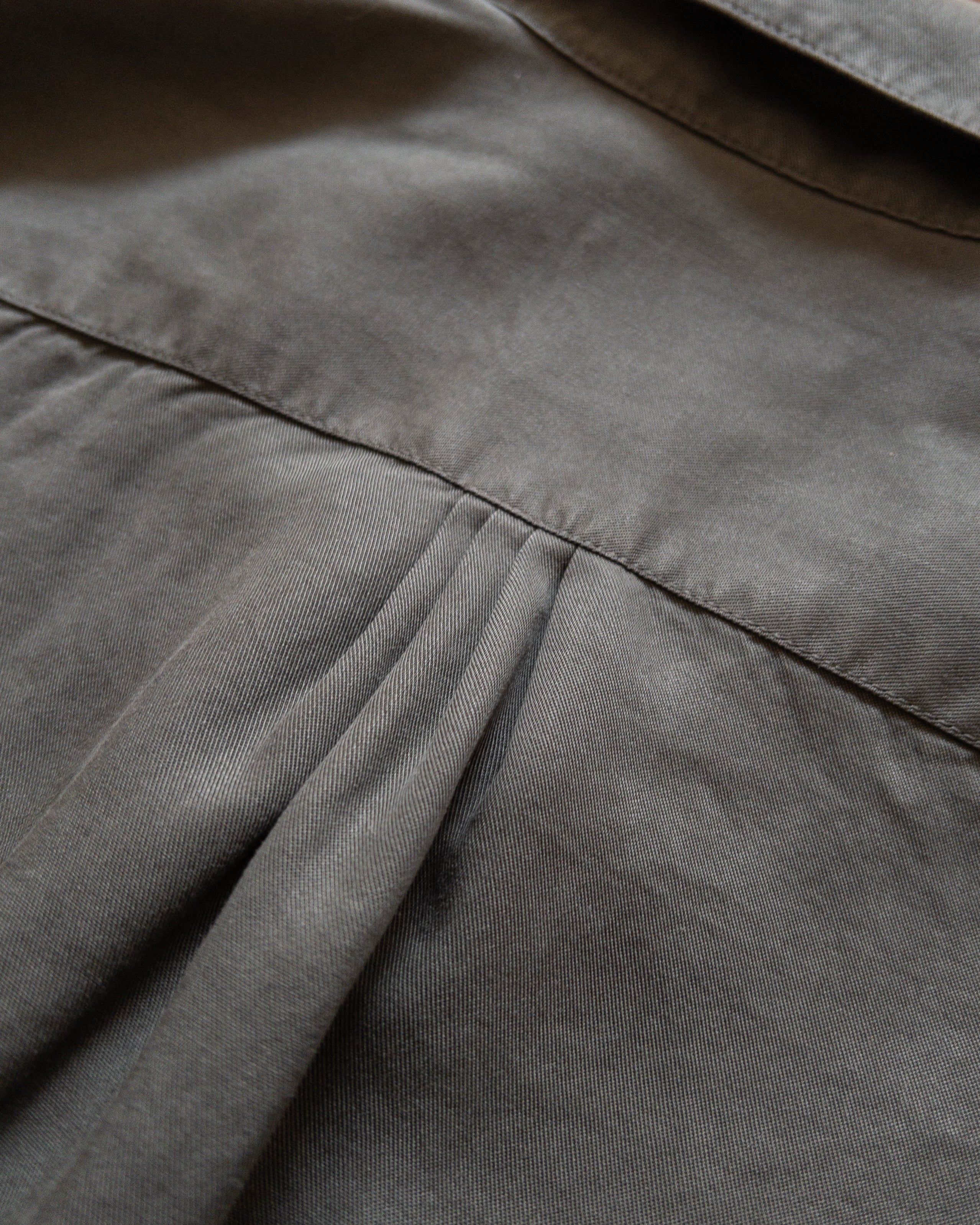 Tencel Gabardine Pearlsnap Shirt - Faded Black - Image 5