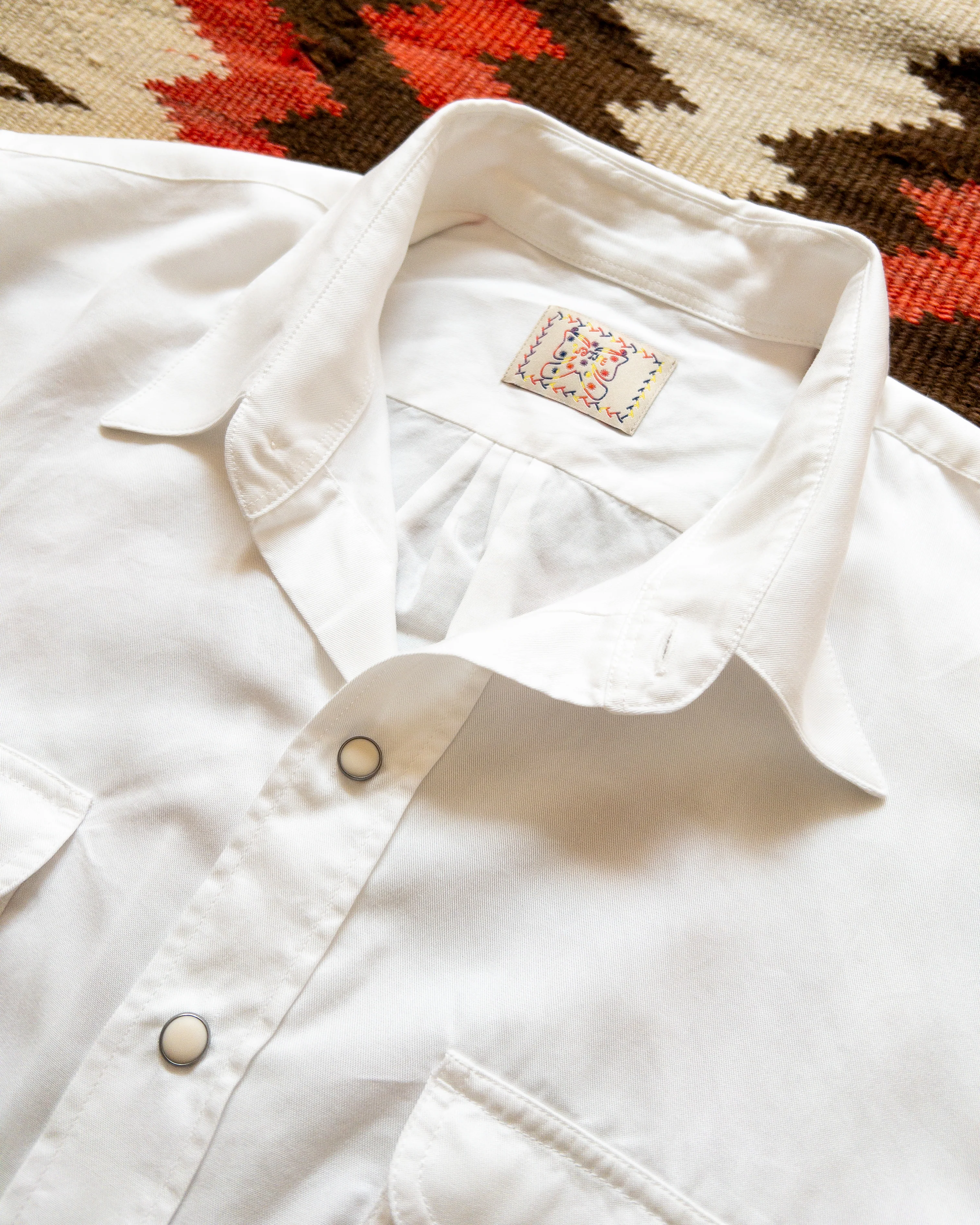 Tencel Gabardine Pearlsnap Shirt - Natural - Image 4