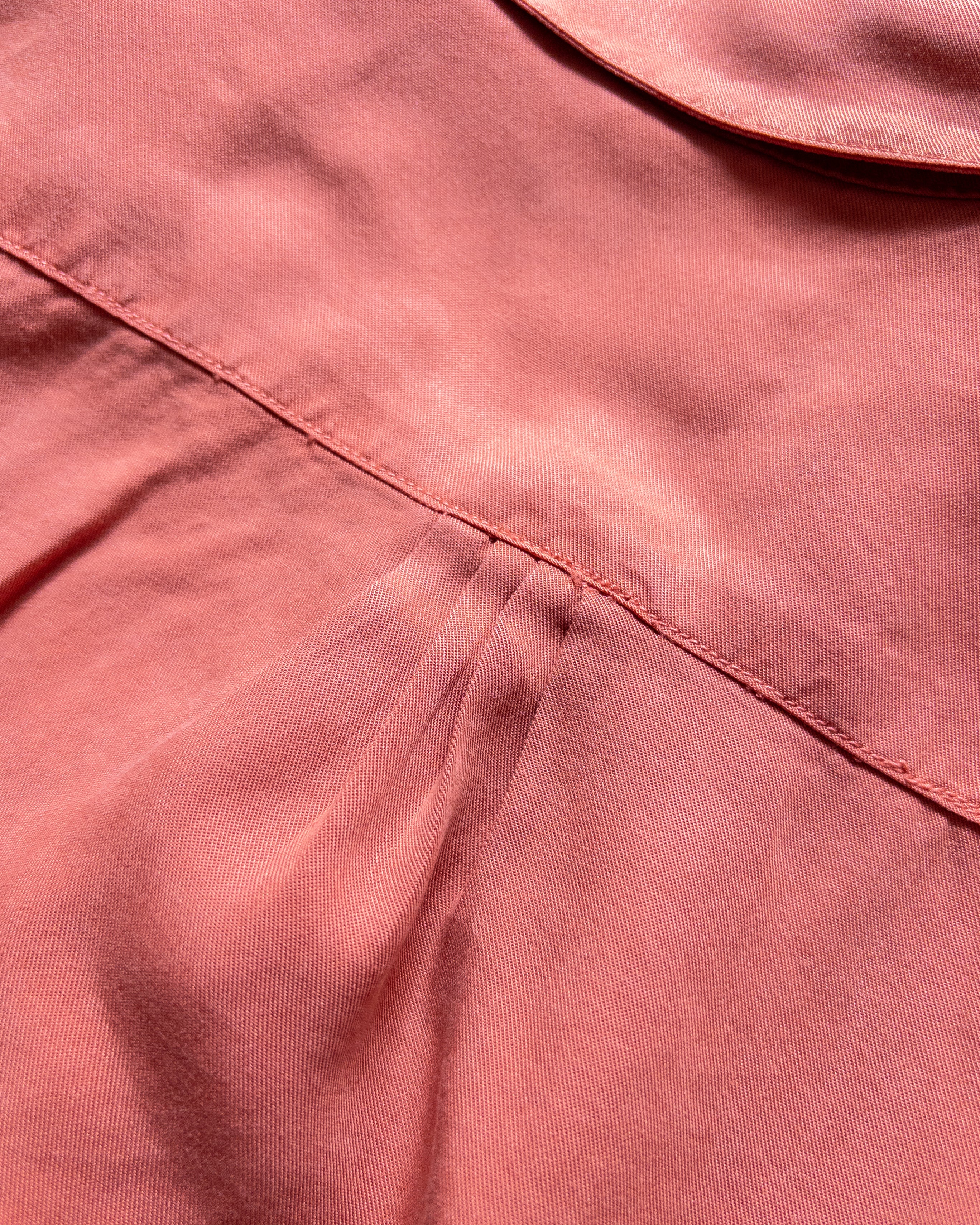 Tencel Gabardine Pearlsnap Shirt - Poppy Red - Image 4