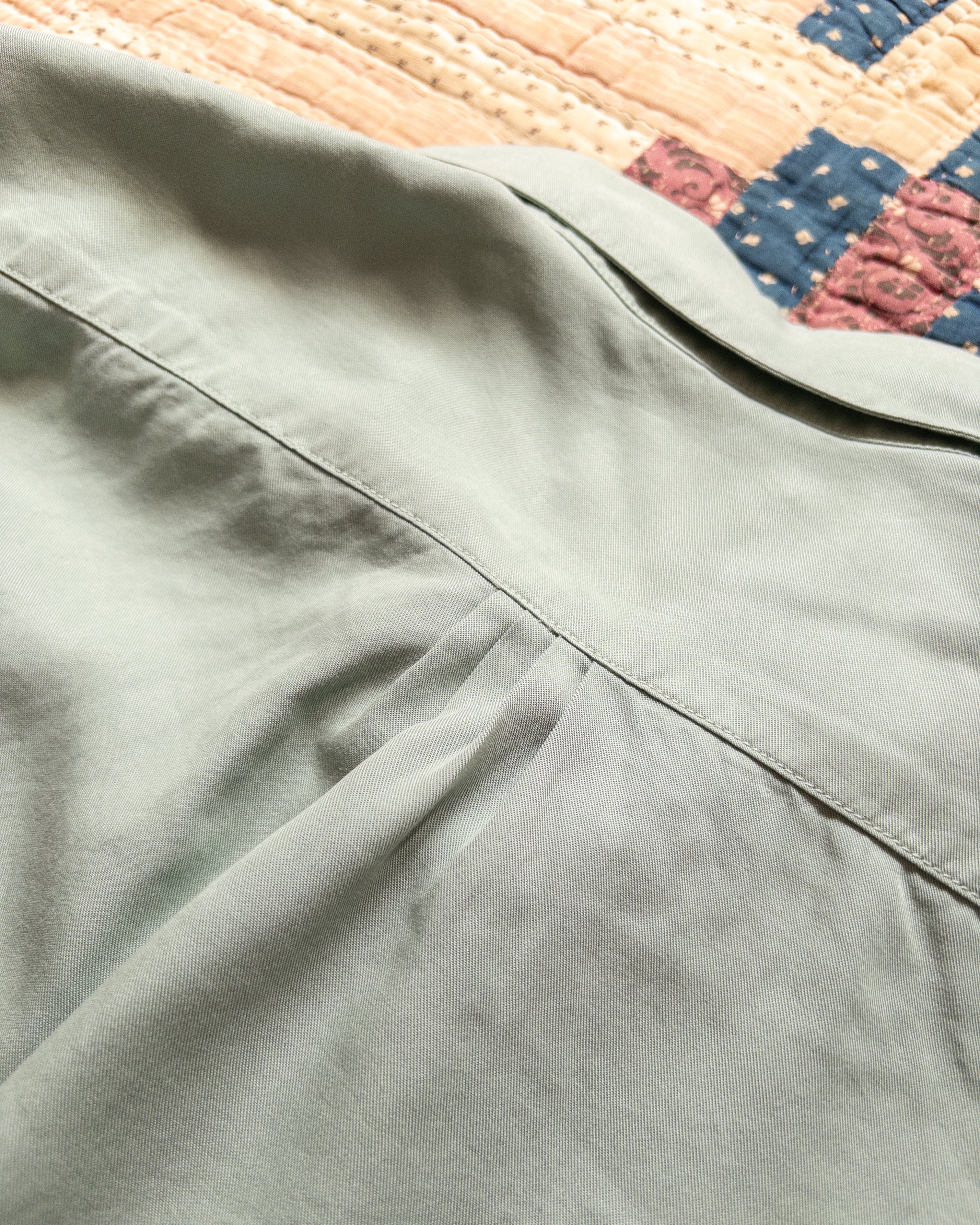 Tencel Gabardine Pearlsnap Shirt - Sage - Image 4