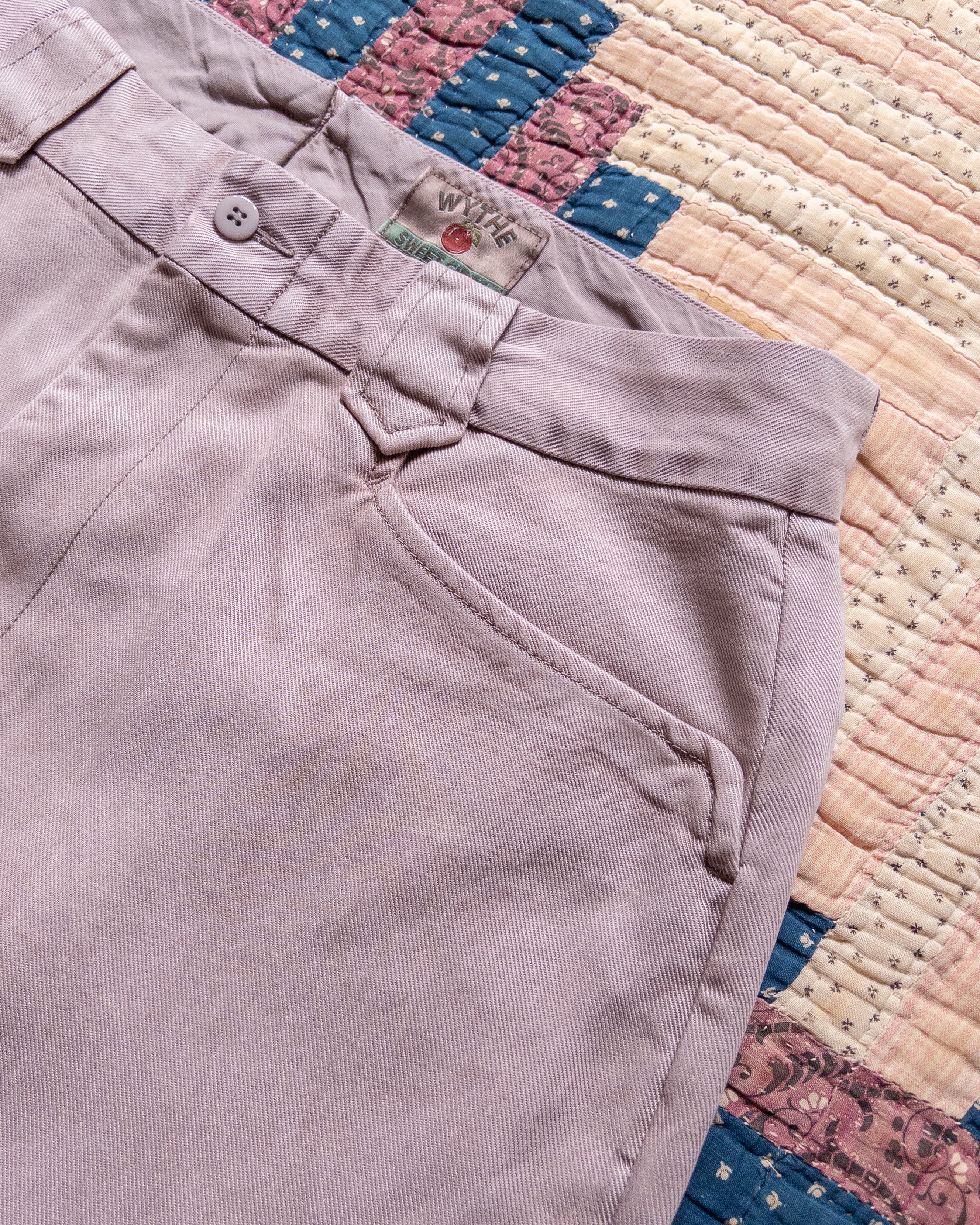 Tencel Gabardine Western Pant - Mauve - Image 2