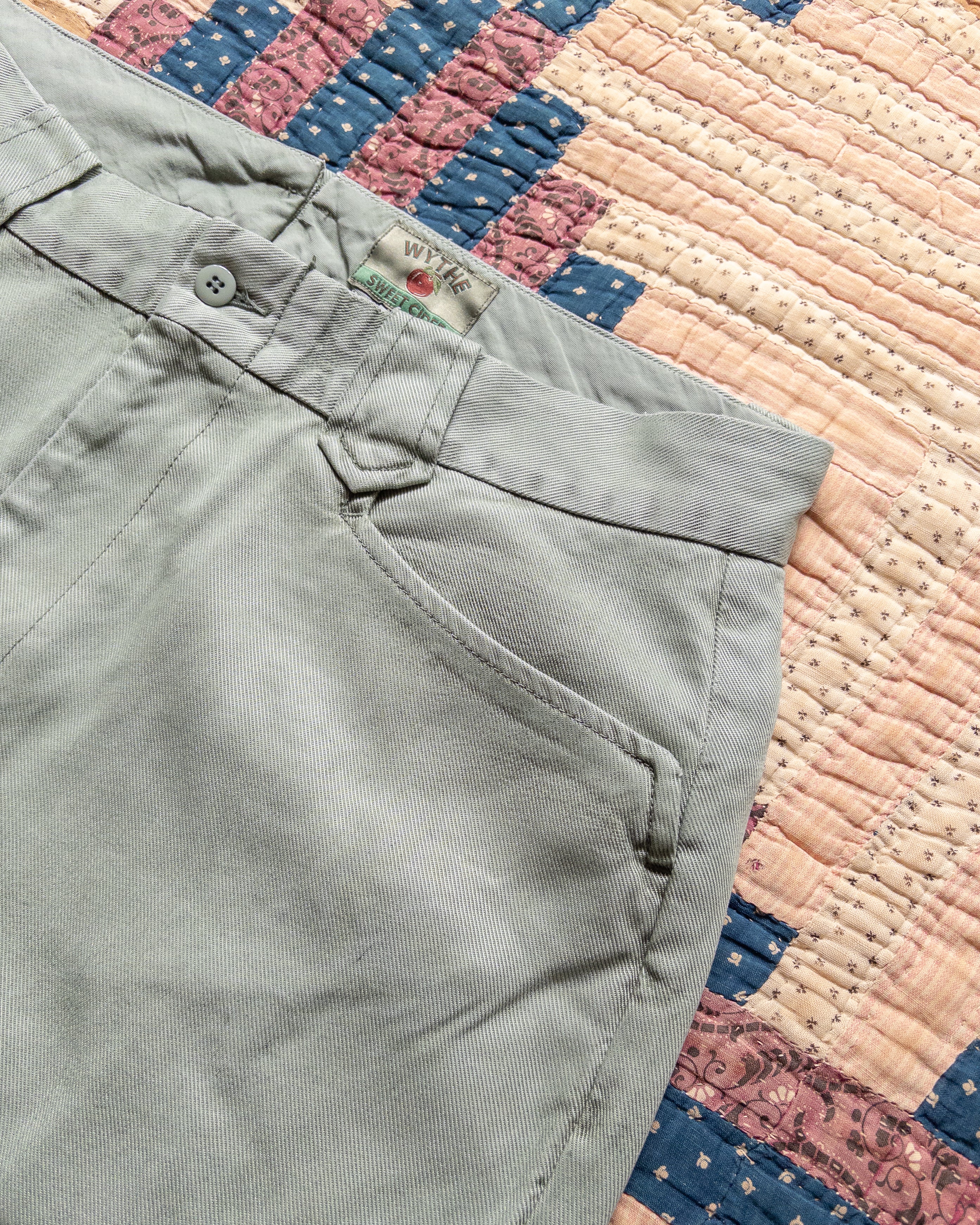 Tencel Gabardine Western Pant - Sage - Image 2