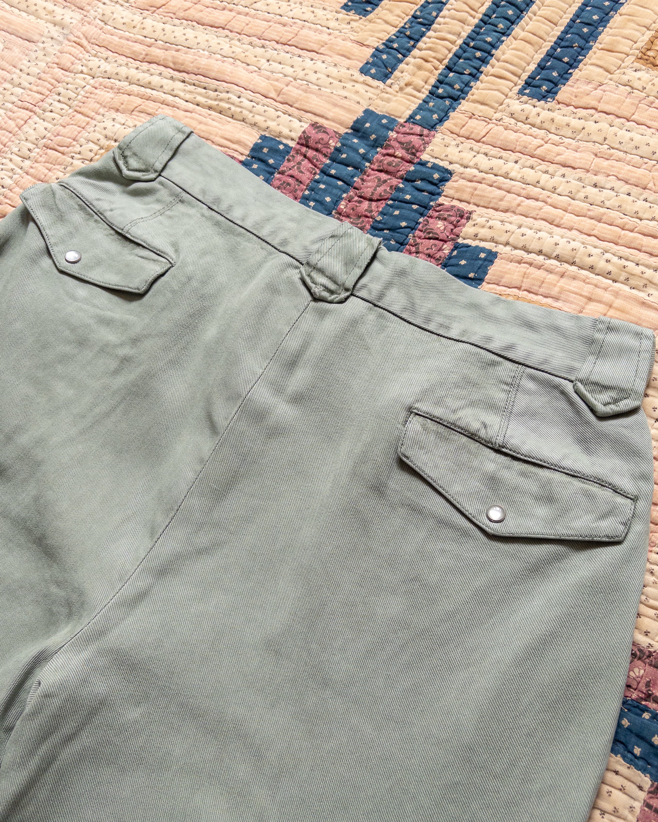 Tencel Gabardine Western Pant - Sage - Image 3