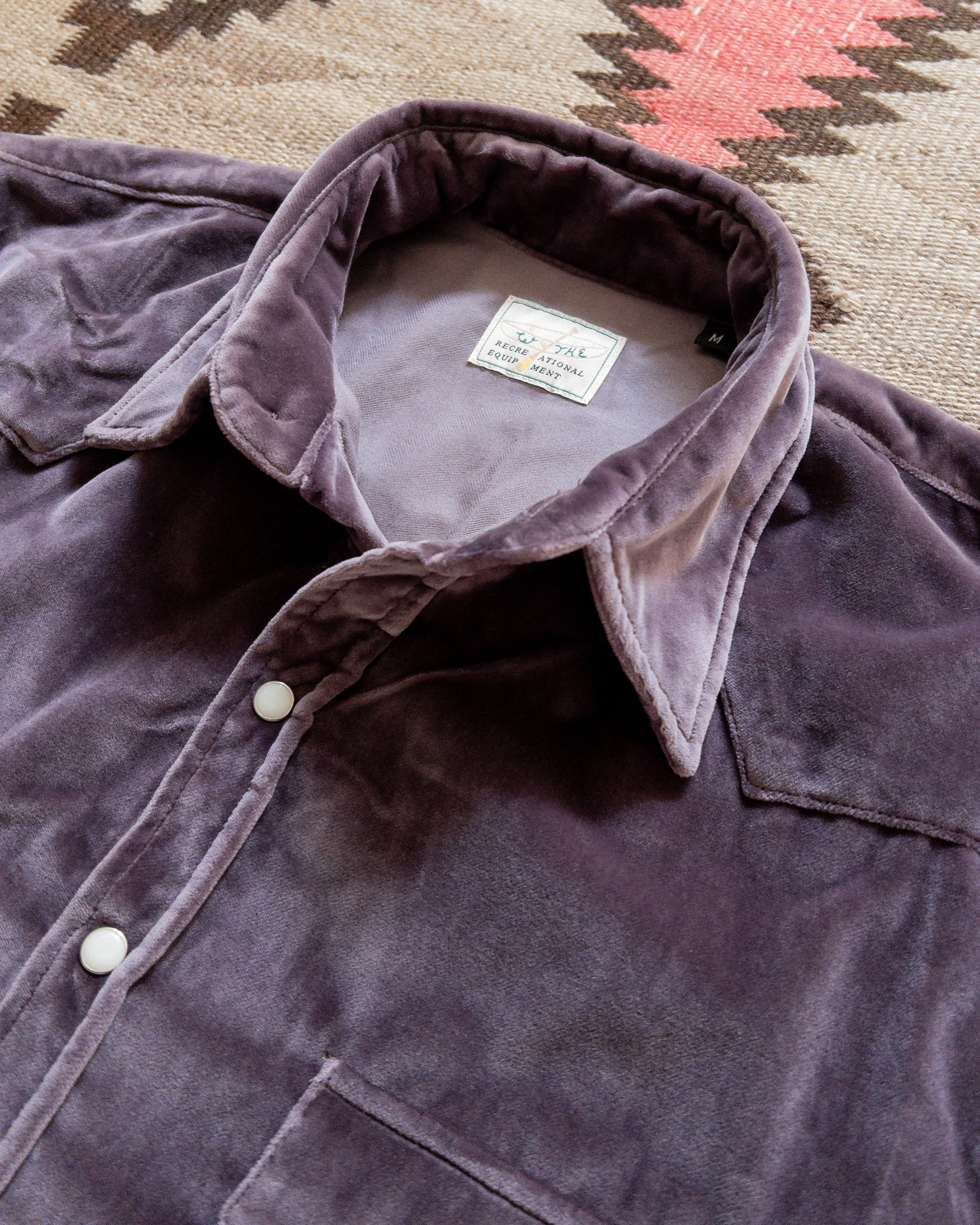 Velvet Pearlsnap Shirt - Amethyst - Image 3