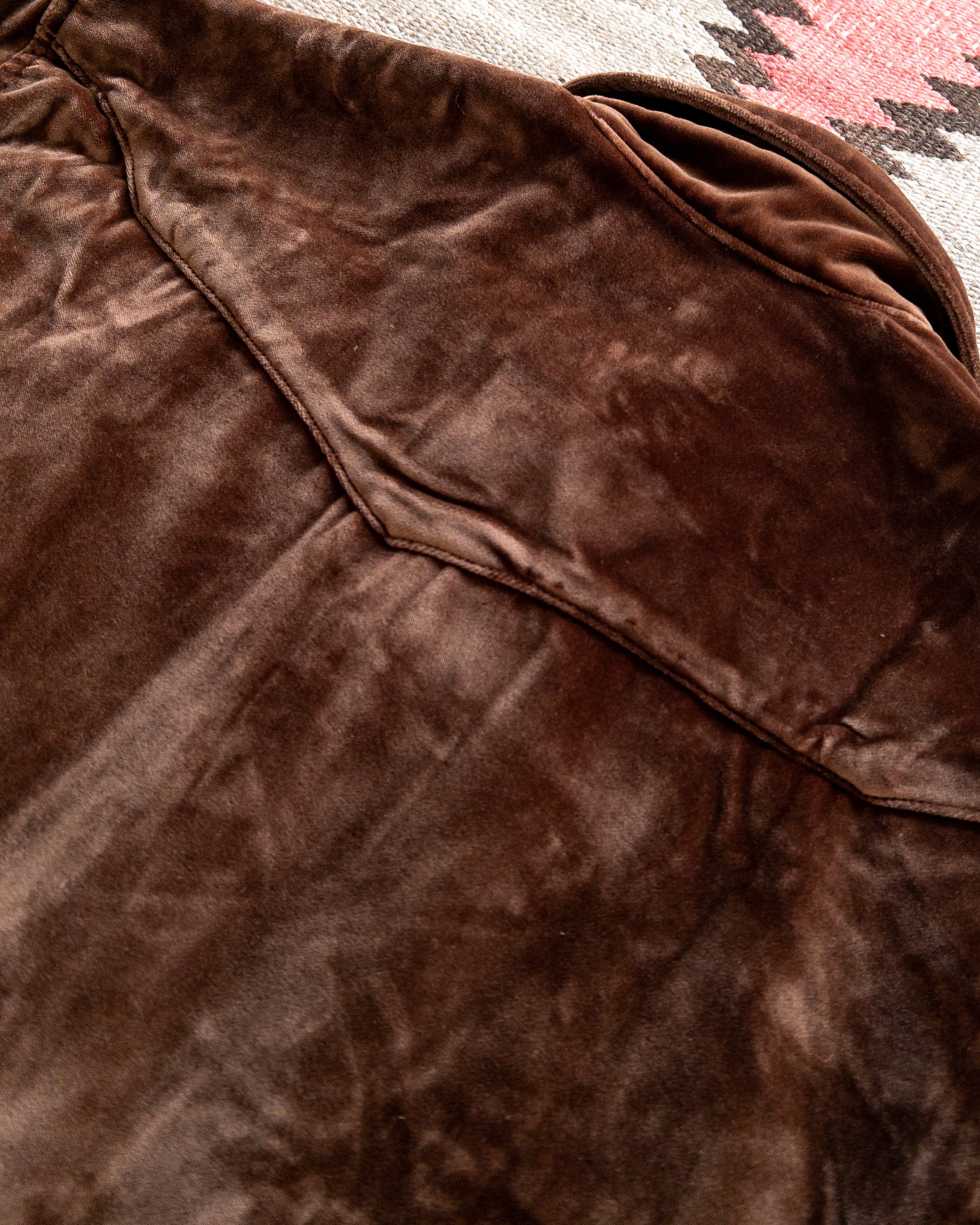 Velvet Pearlsnap Shirt - Chocolate Brown - Image 4