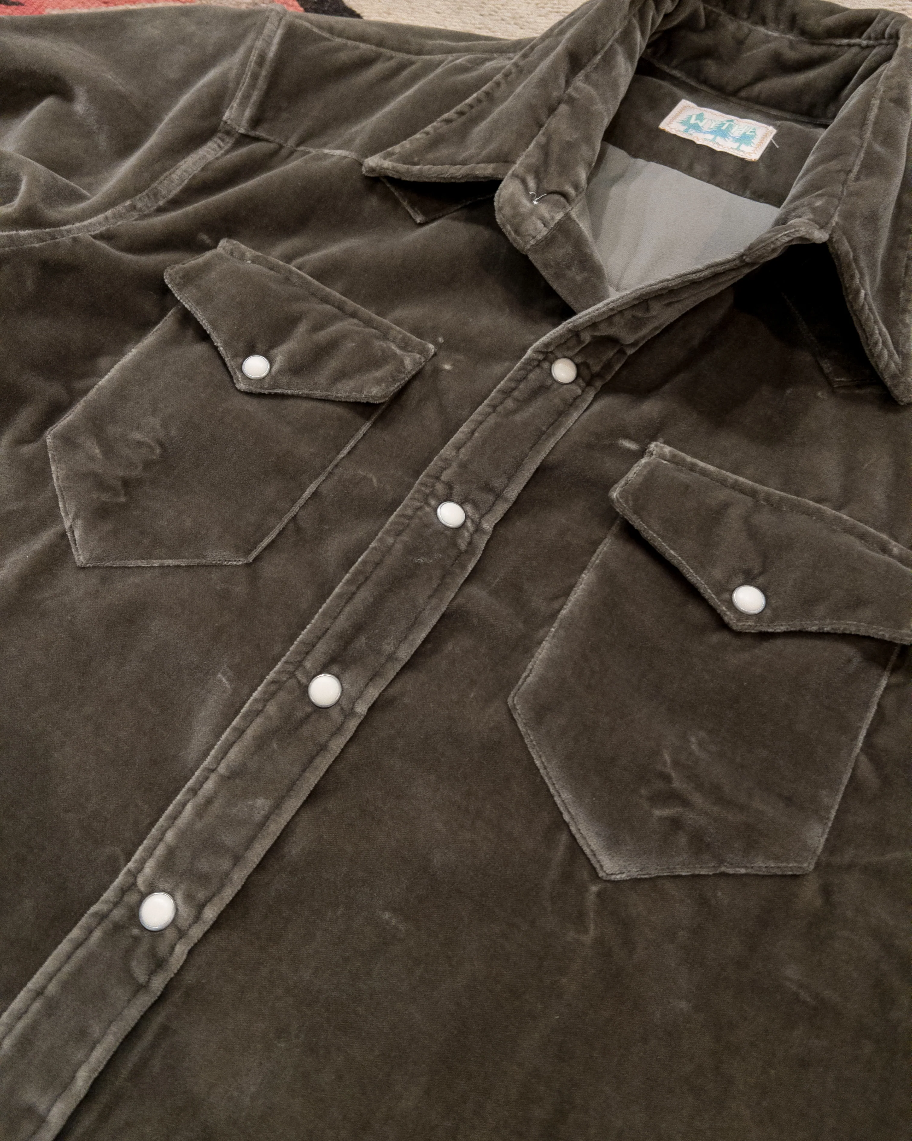 Velvet Pearlsnap Shirt - Smoke - Image 2