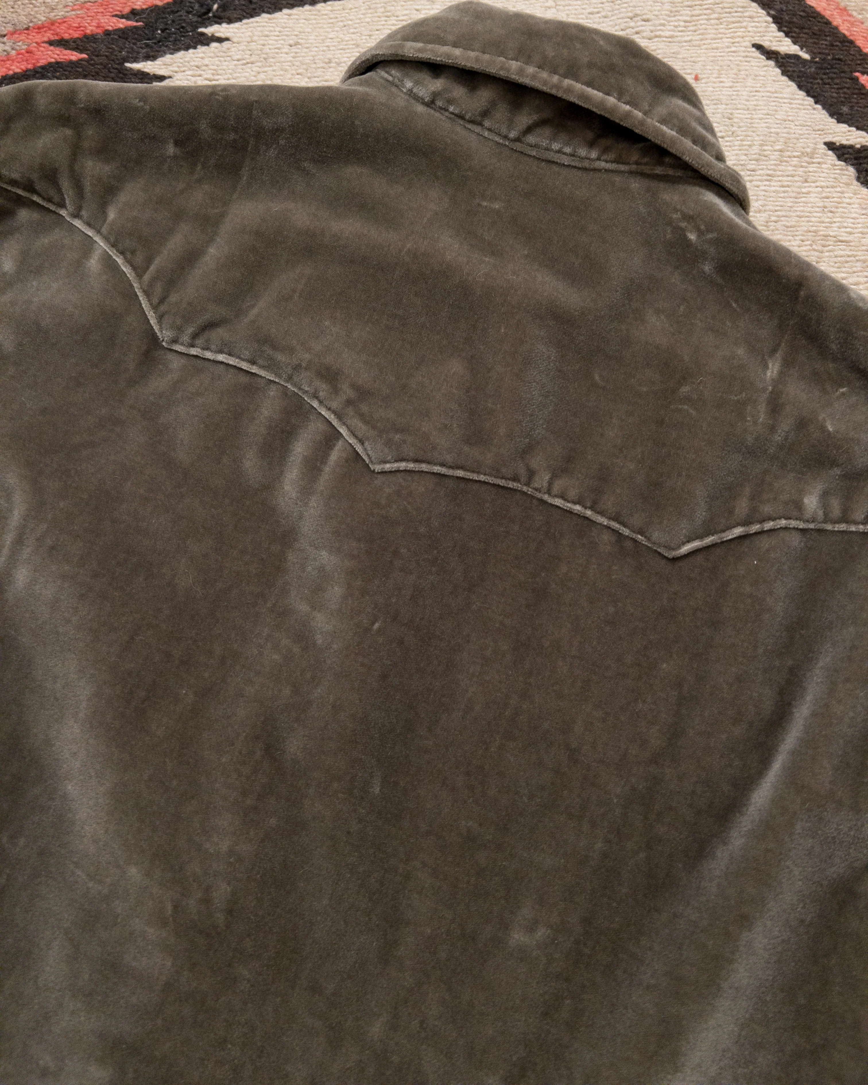 Velvet Pearlsnap Shirt - Smoke - Image 3