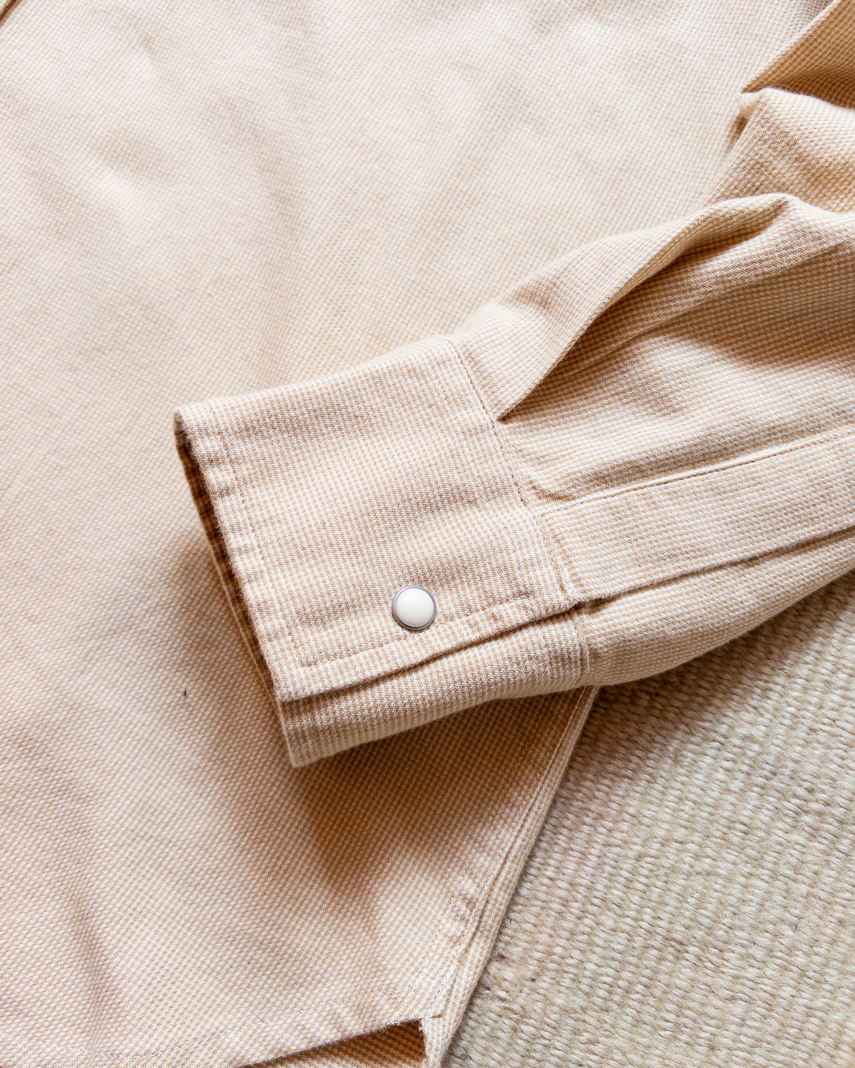 Vintage Tickweave Pearlsnap Shirt - Butterscotch - Image 4