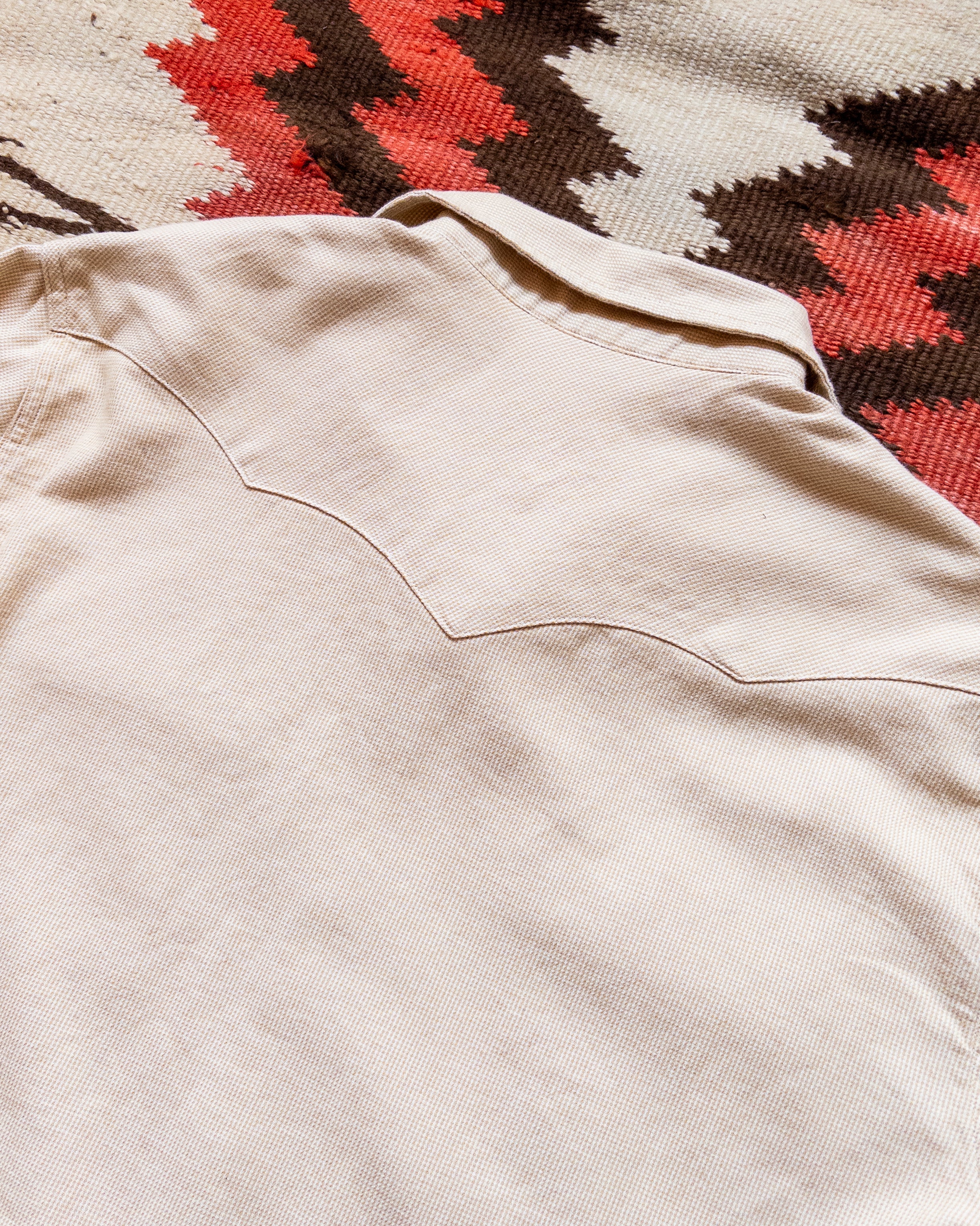Vintage Tickweave Pearlsnap Shirt - Butterscotch - Image 5
