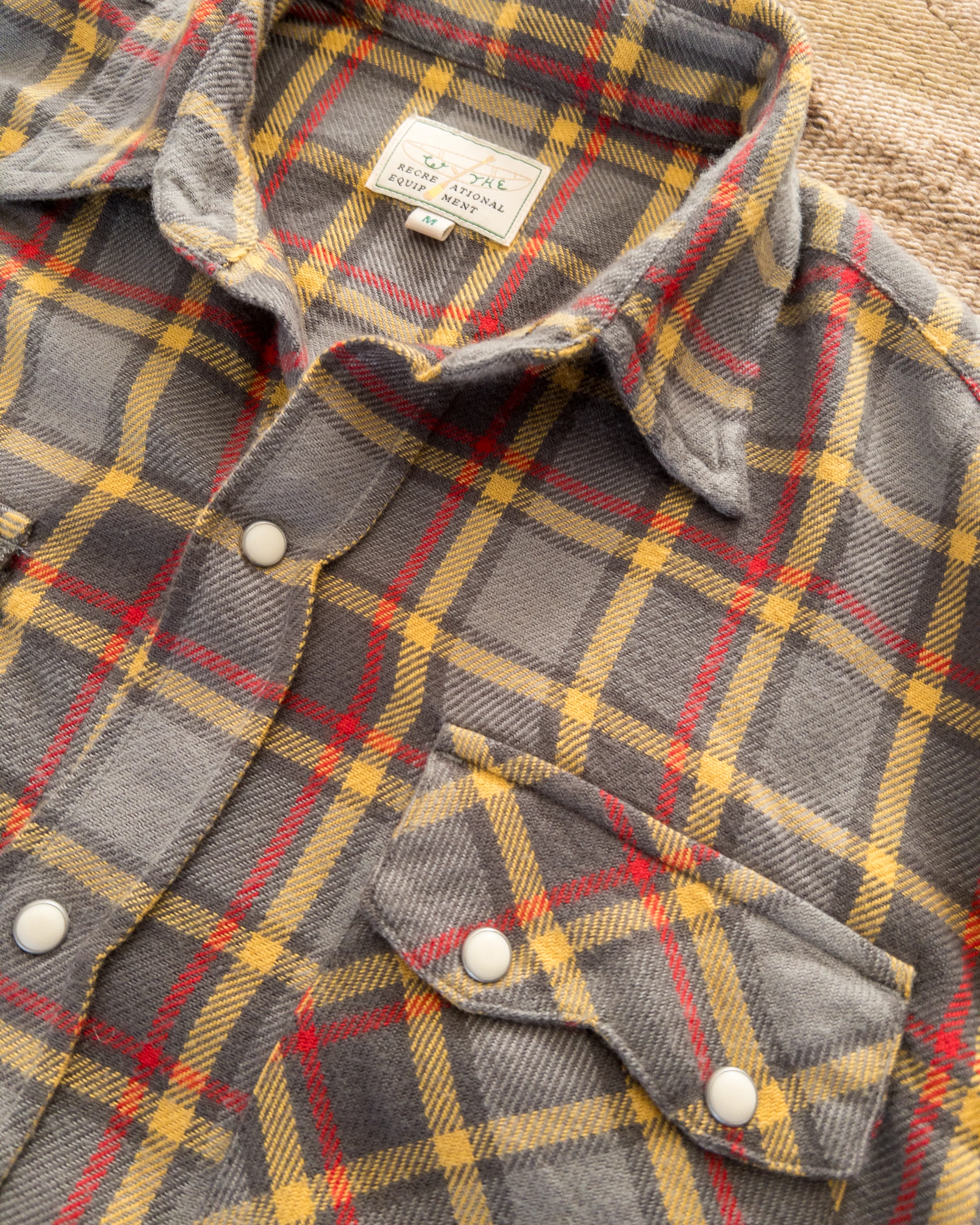 Washed Flannel Pearlsnap Shirt - Dusk Plaid - Image 2