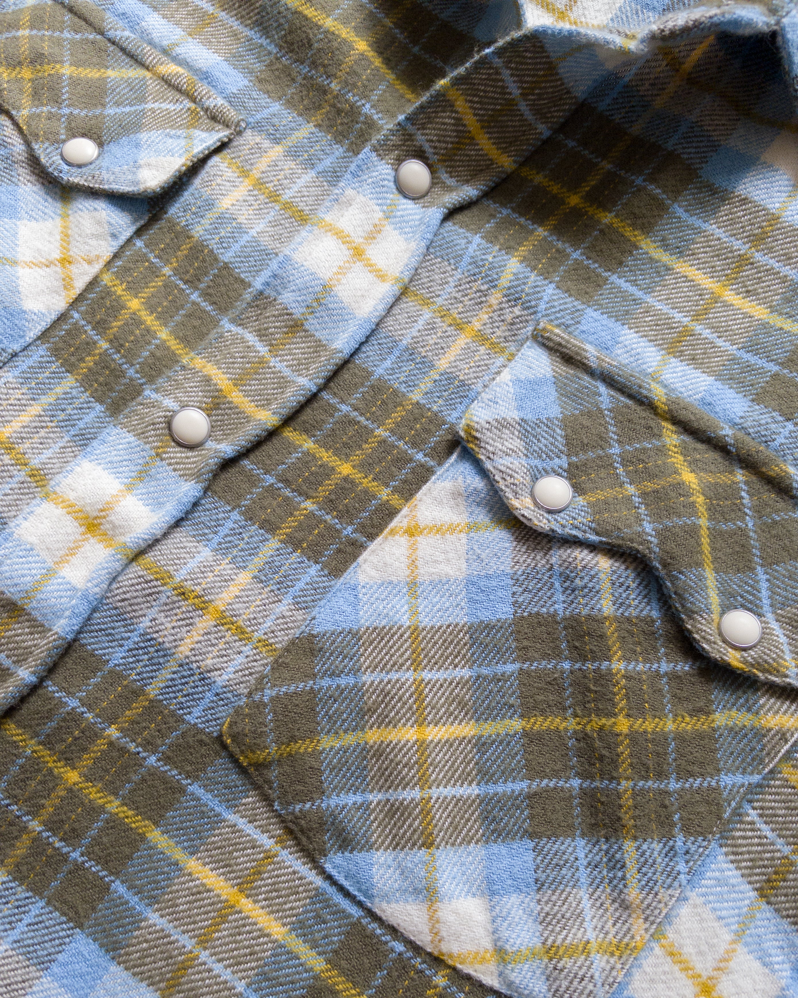 Washed Flannel Pearlsnap Shirt - Gold Ravine - Image 2