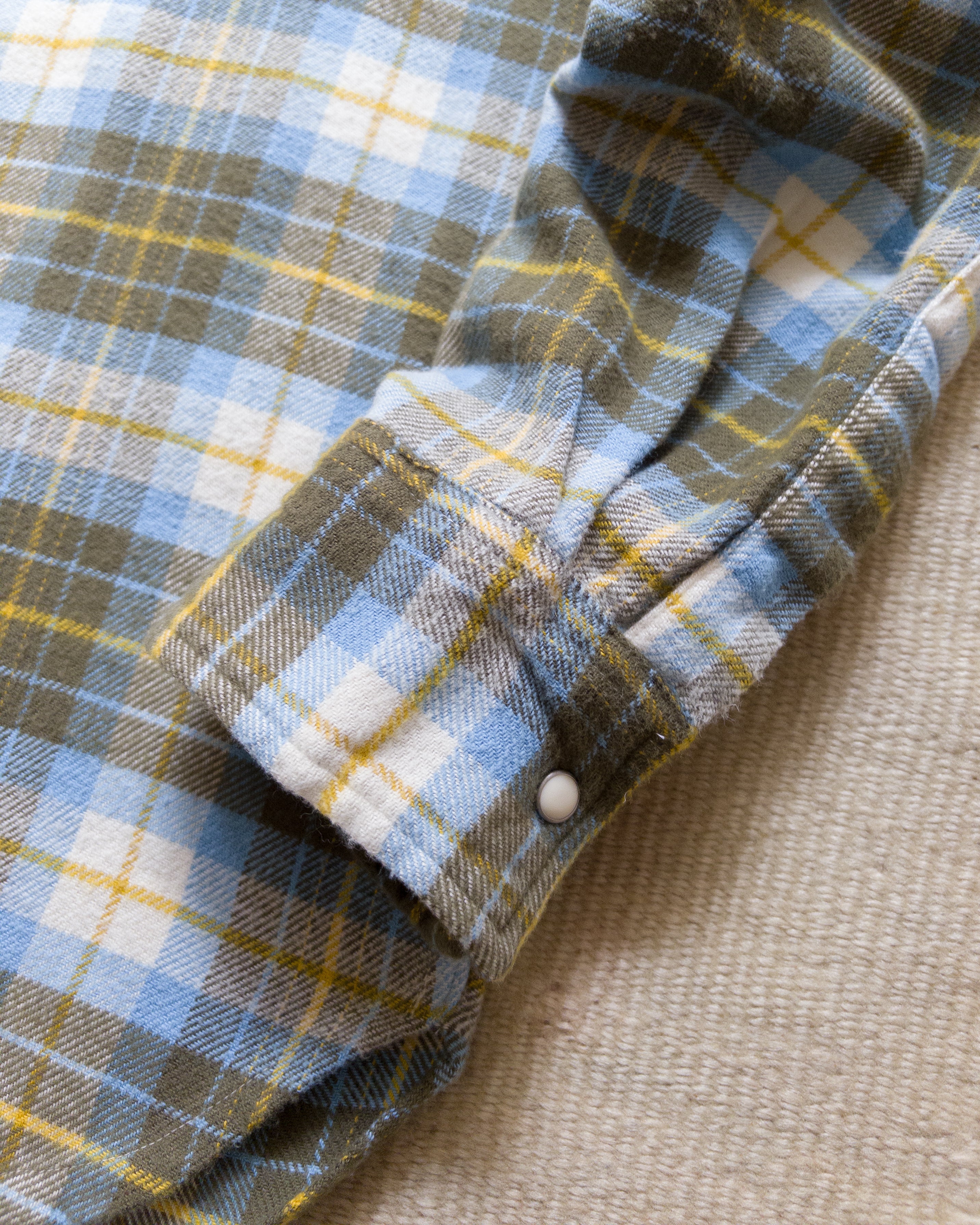 Washed Flannel Pearlsnap Shirt - Gold Ravine - Image 4