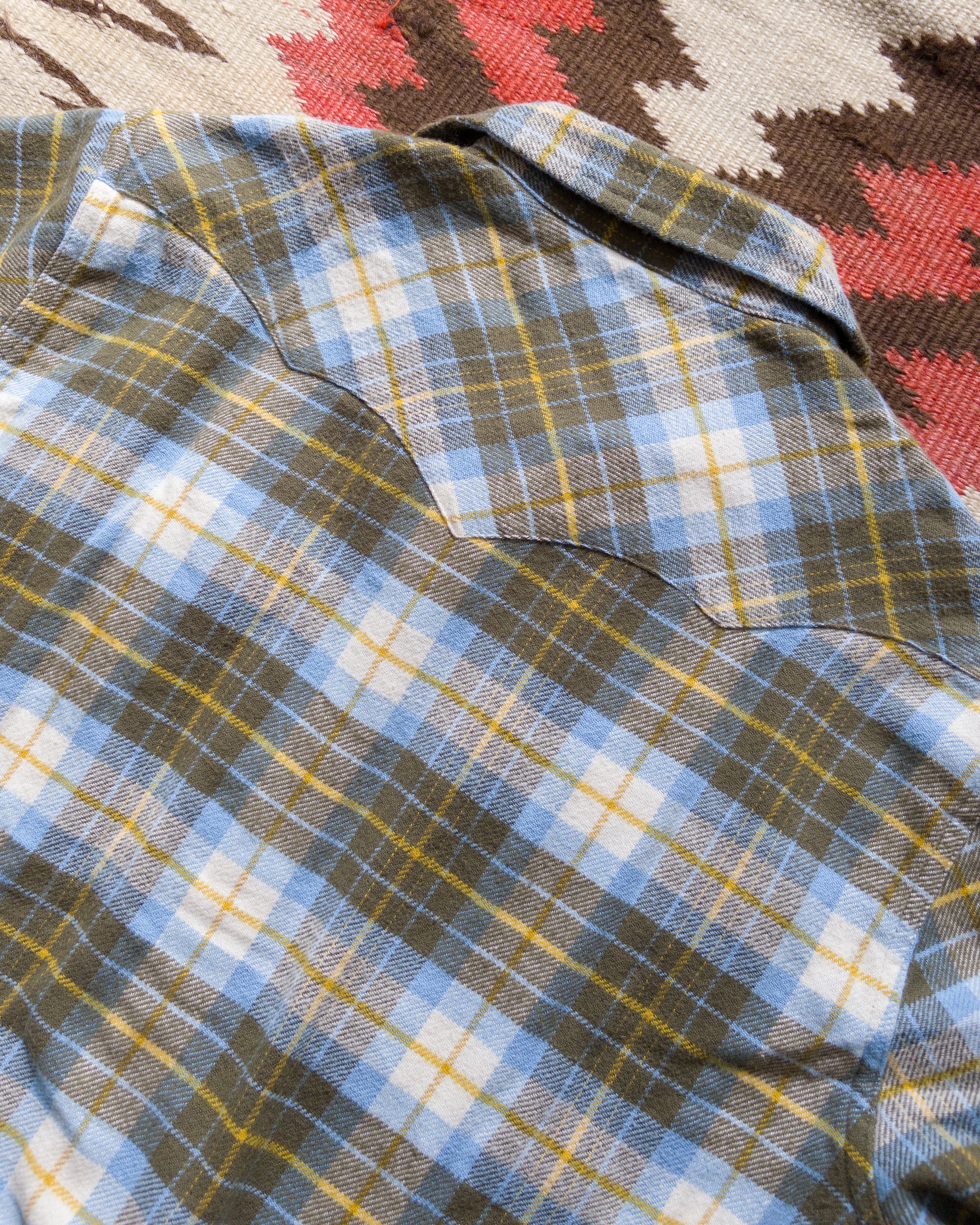 Washed Flannel Pearlsnap Shirt - Gold Ravine - Image 5
