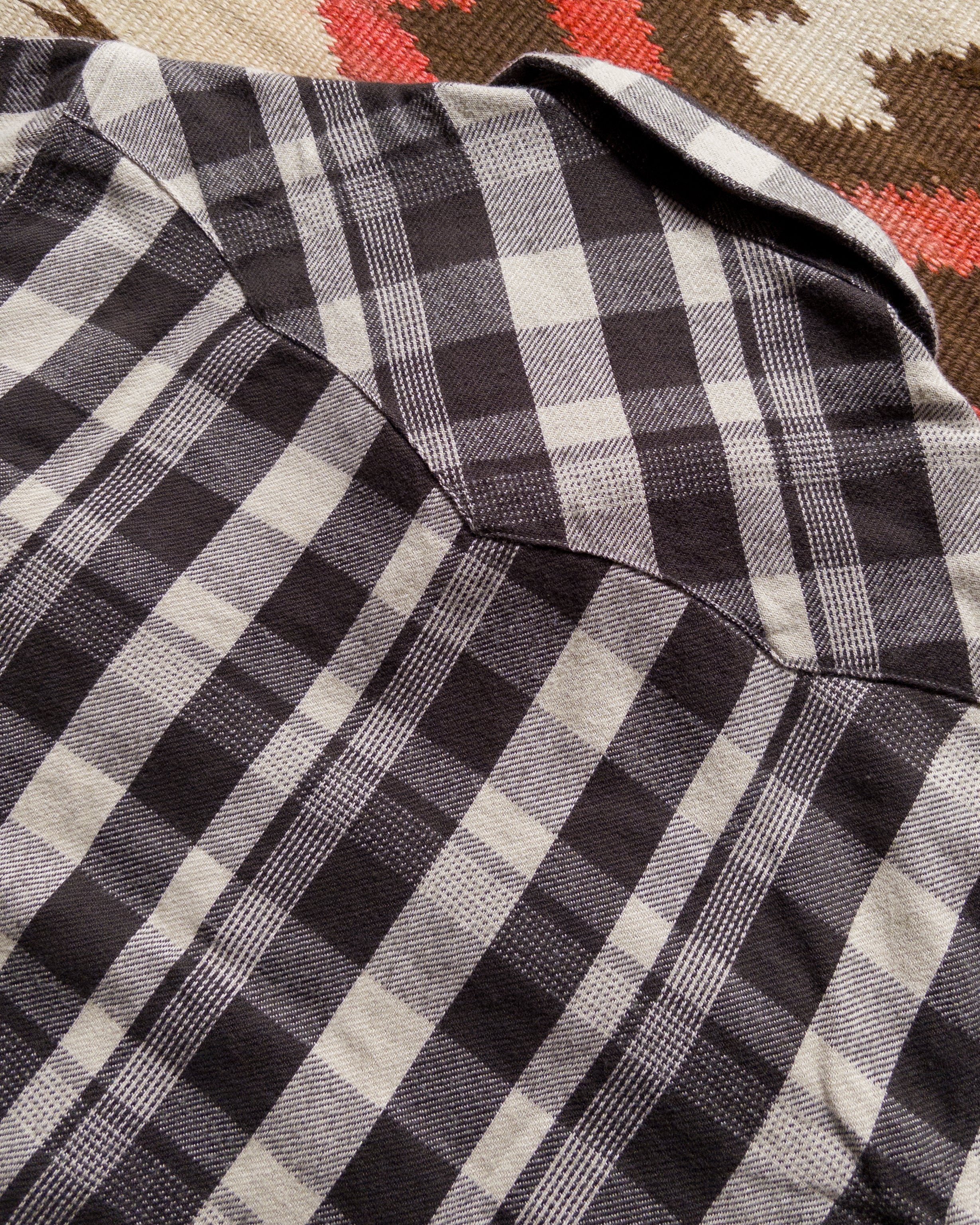 Washed Flannel Pearlsnap Shirt - Night Pitch - Image 5