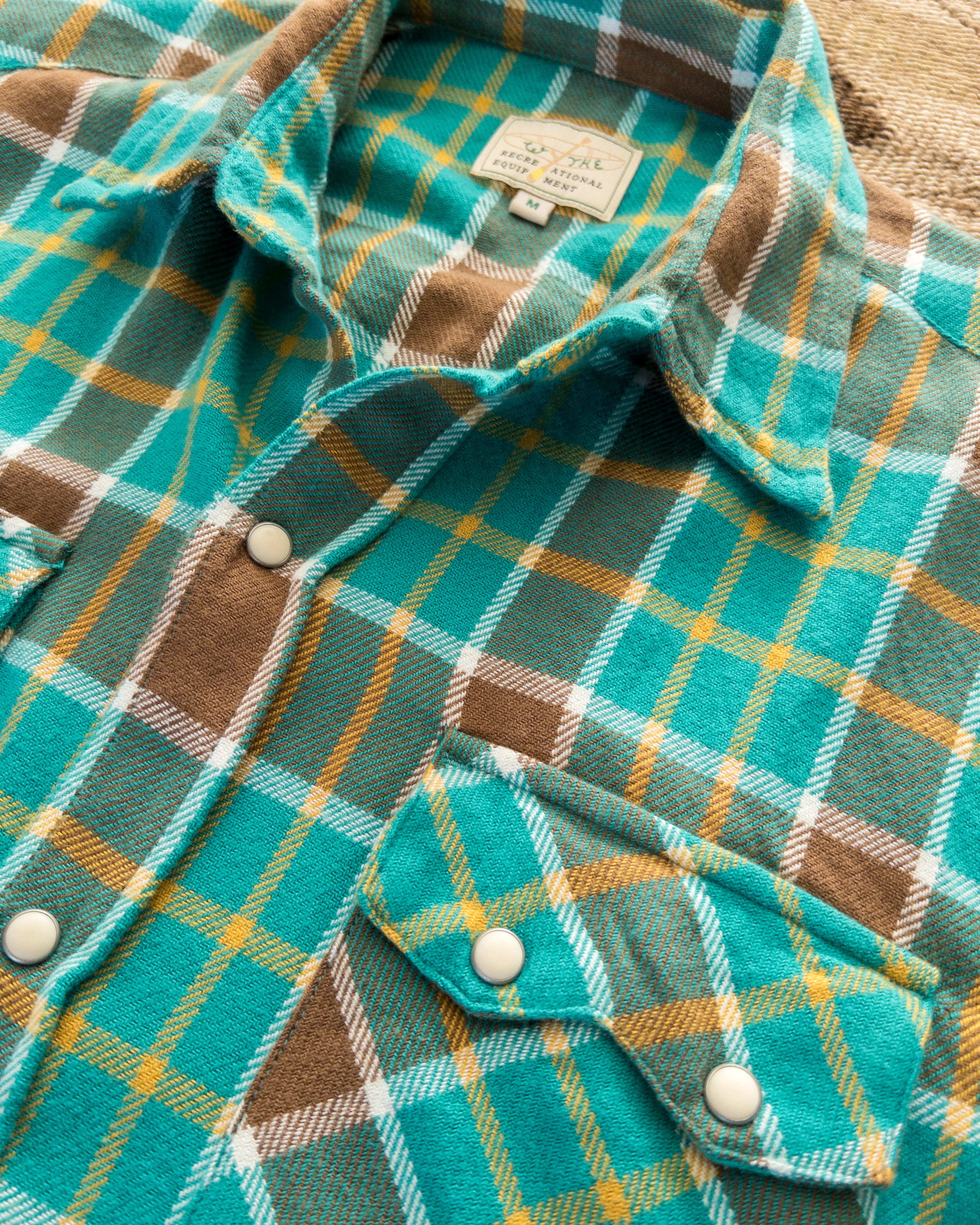 Washed Flannel Pearlsnap Shirt - Riverbend - Image 2