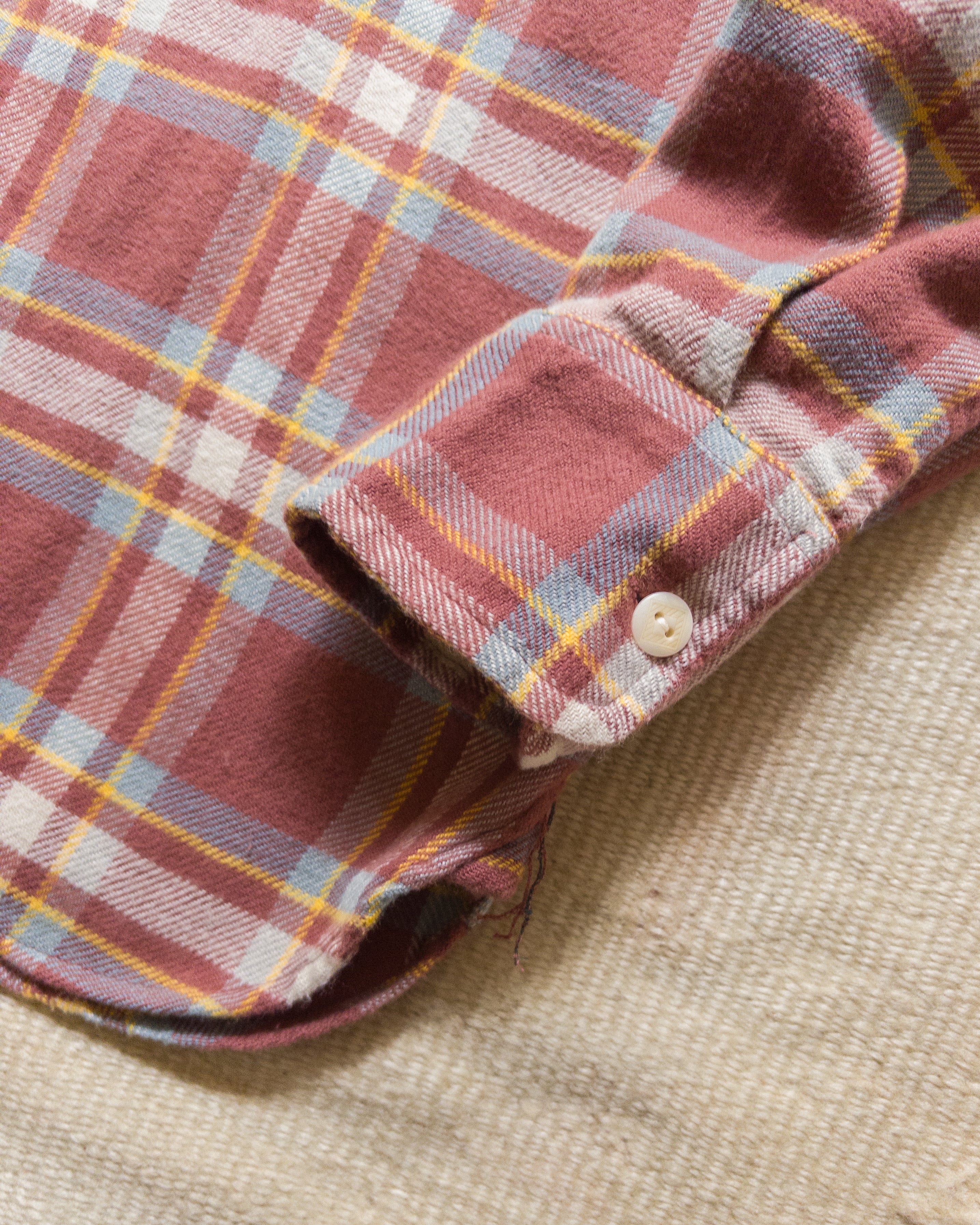 Washed Flannel Workshirt - Autumn Rust - Image 4