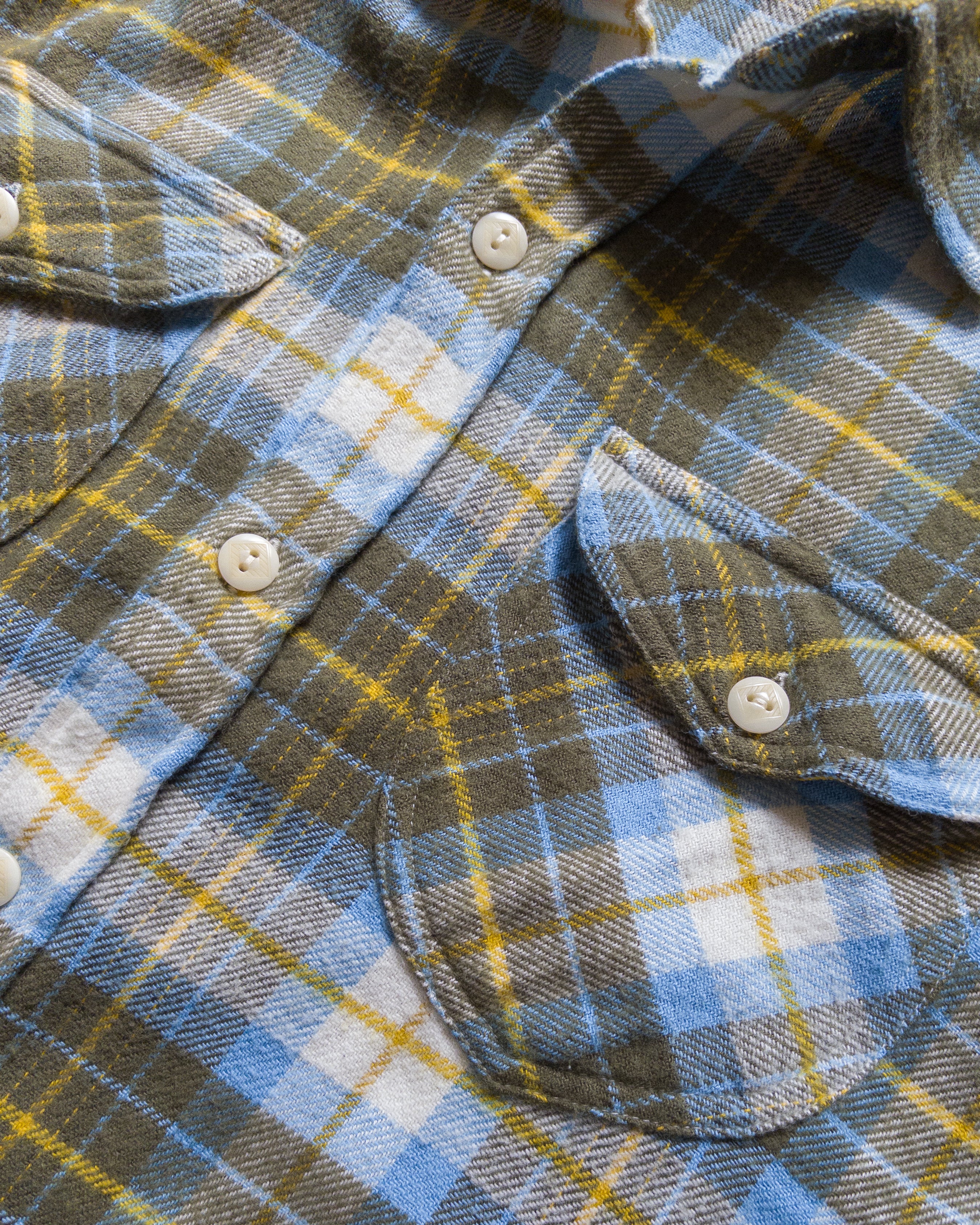 Washed Flannel Workshirt - Gold Ravine - Image 3