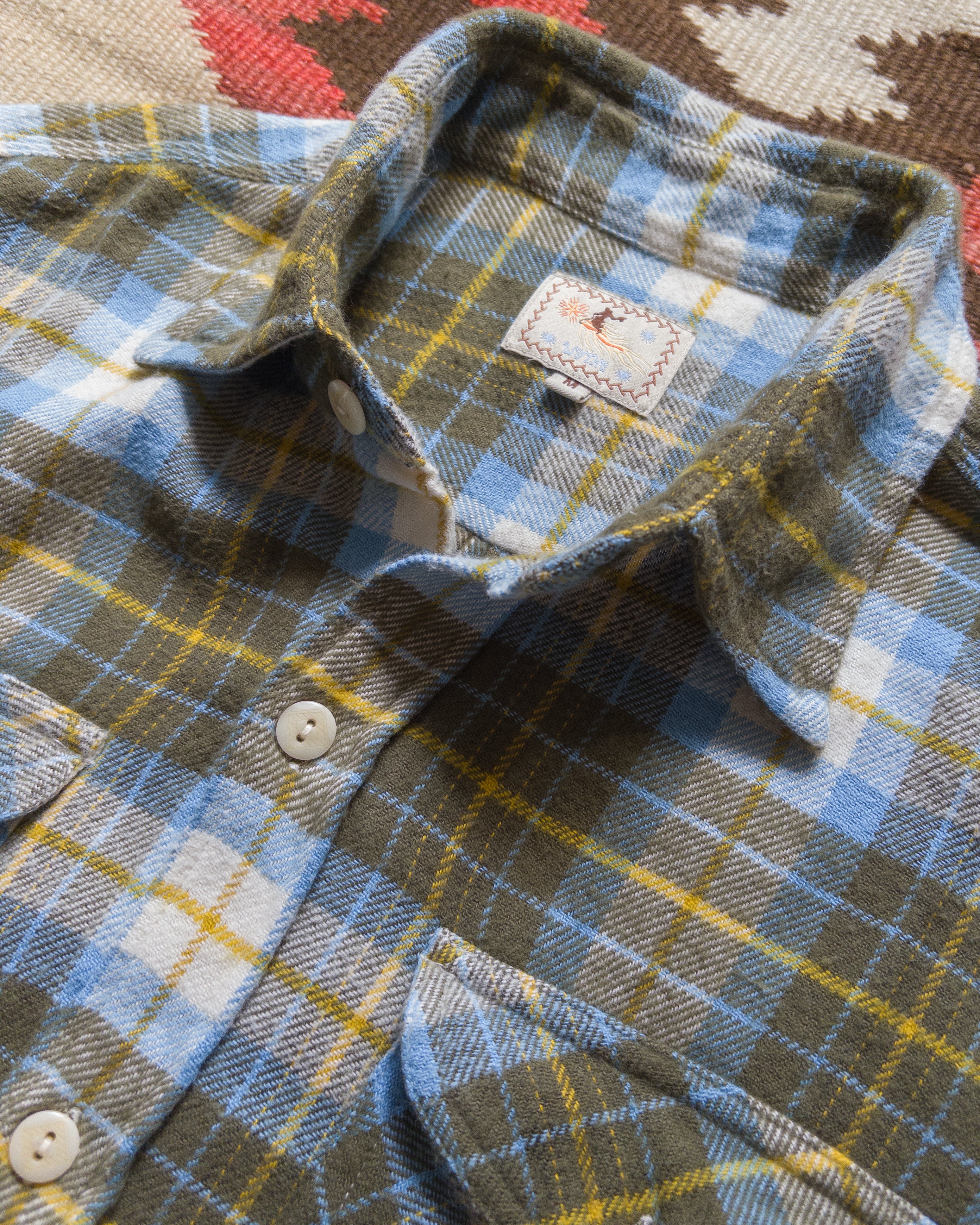 Washed Flannel Workshirt - Gold Ravine - Image 4
